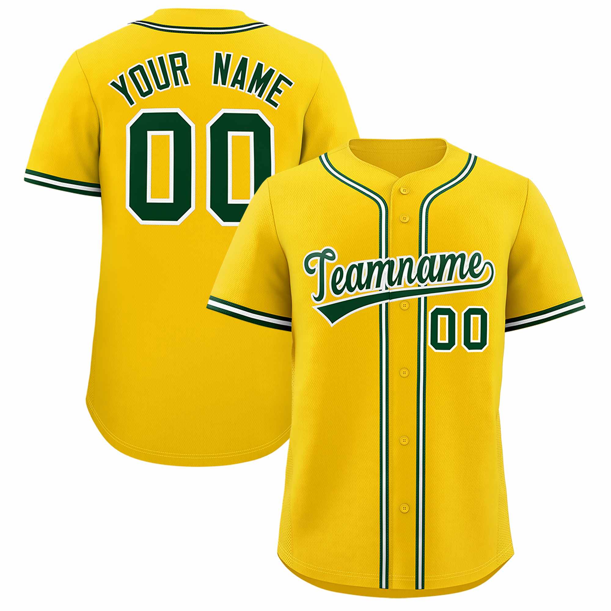 Custom Gold Classic Style Authentic Baseball Jersey| KXKSHOP