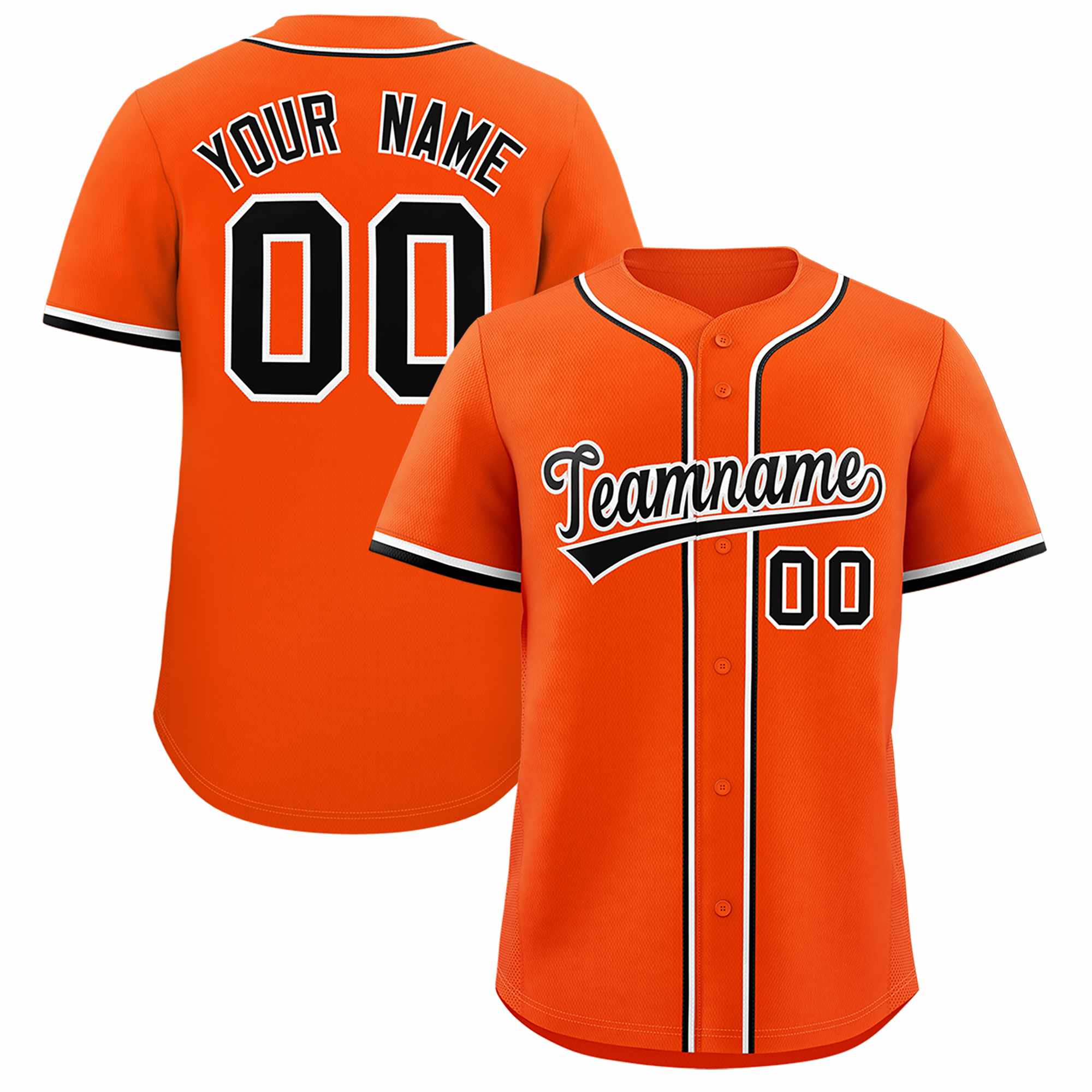 Custom Orange Classic Style Authentic Baseball Jersey| KXKSHOP