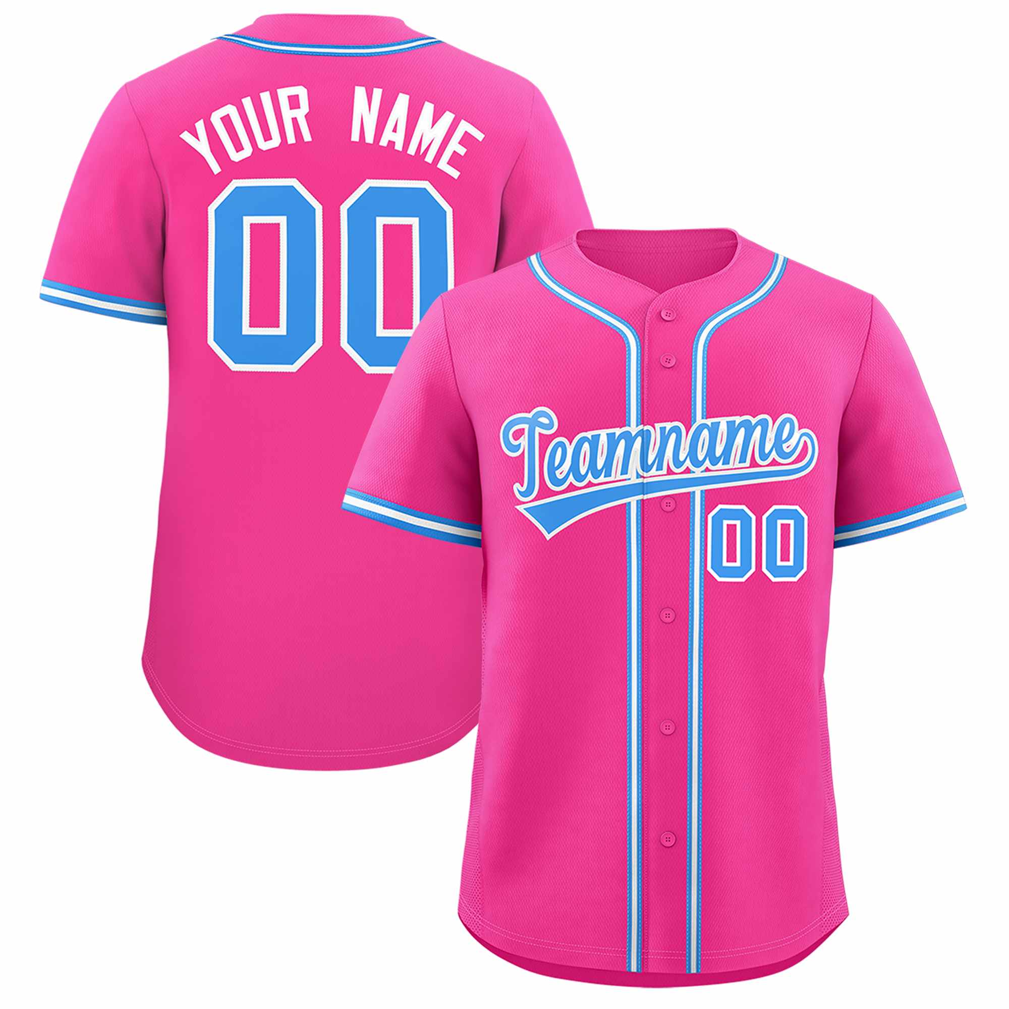 Custom Pink Classic Style Authentic Baseball Jersey| KXKSHOP