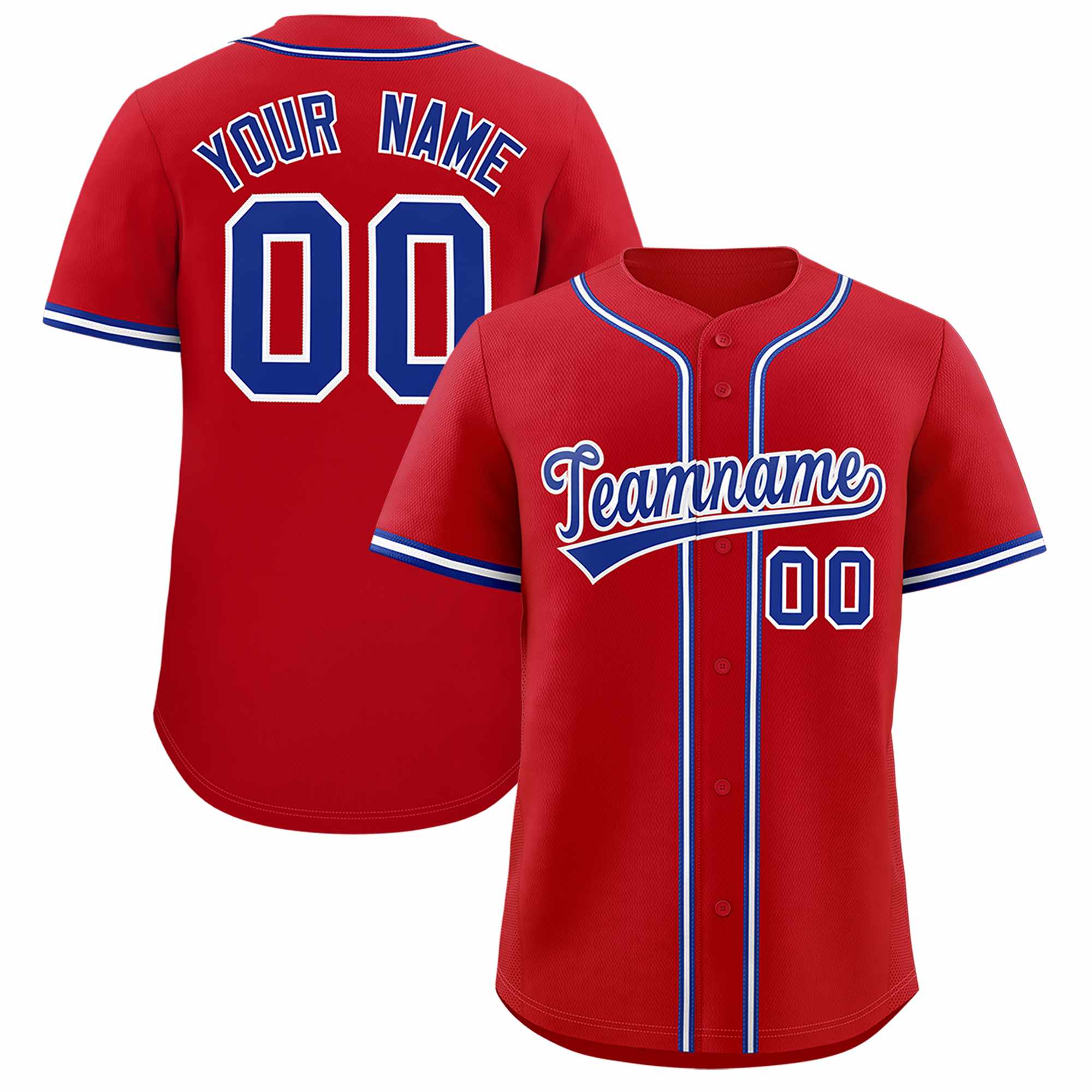 Custom Red Classic Style Authentic Baseball Jersey| KXKSHOP