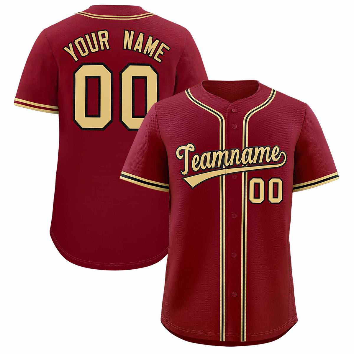 Custom Crimson Classic Style Authentic Baseball Jersey| KXKSHOP