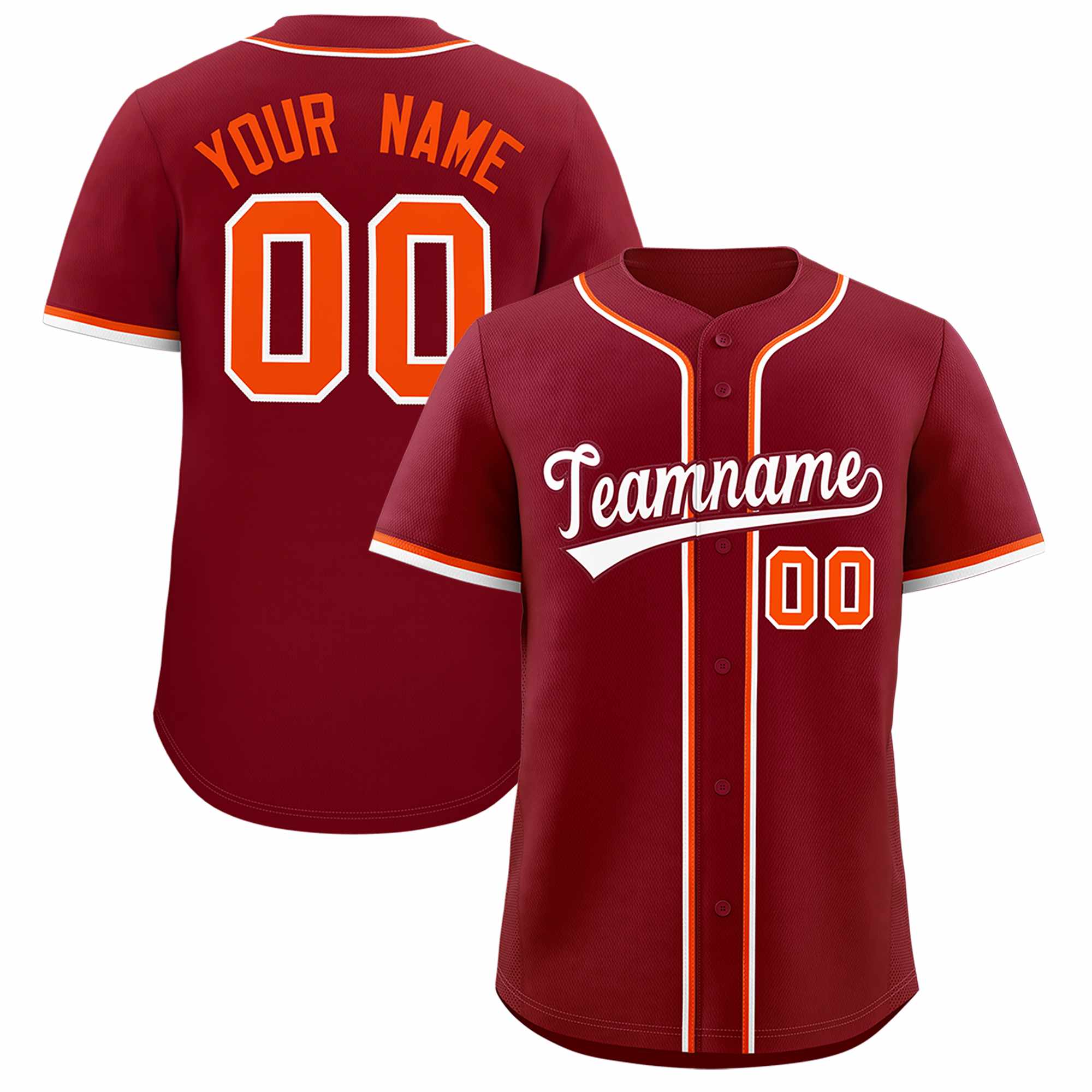 Custom Crimson Classic Style Authentic Baseball Jersey| KXKSHOP