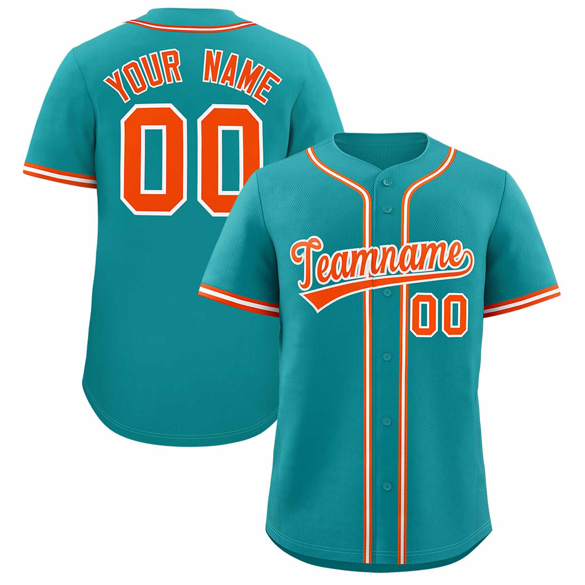 Custom Aqua Classic Style Authentic Baseball Jersey| KXKSHOP