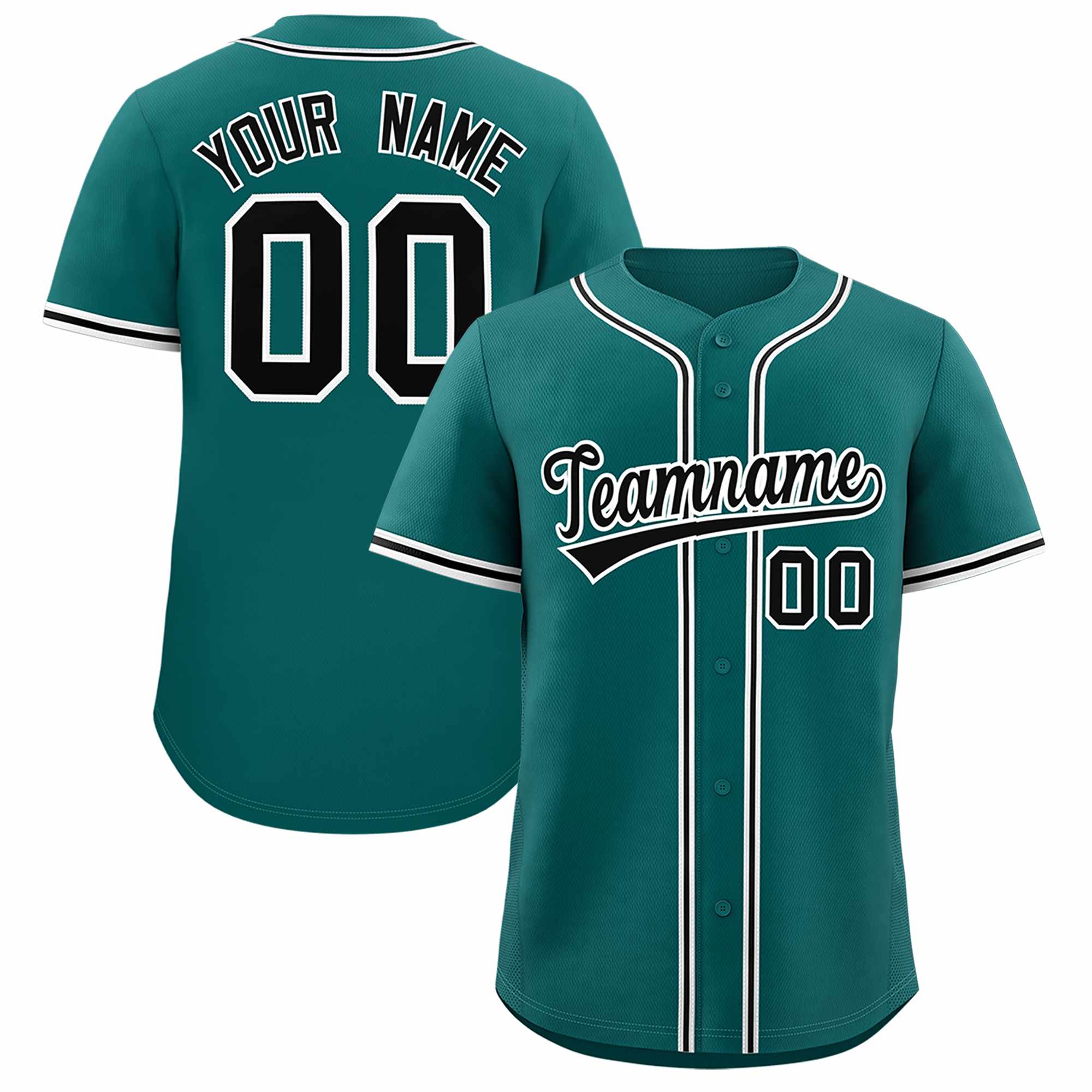 Custom Aqua Classic Style Authentic Baseball Jersey| KXKSHOP
