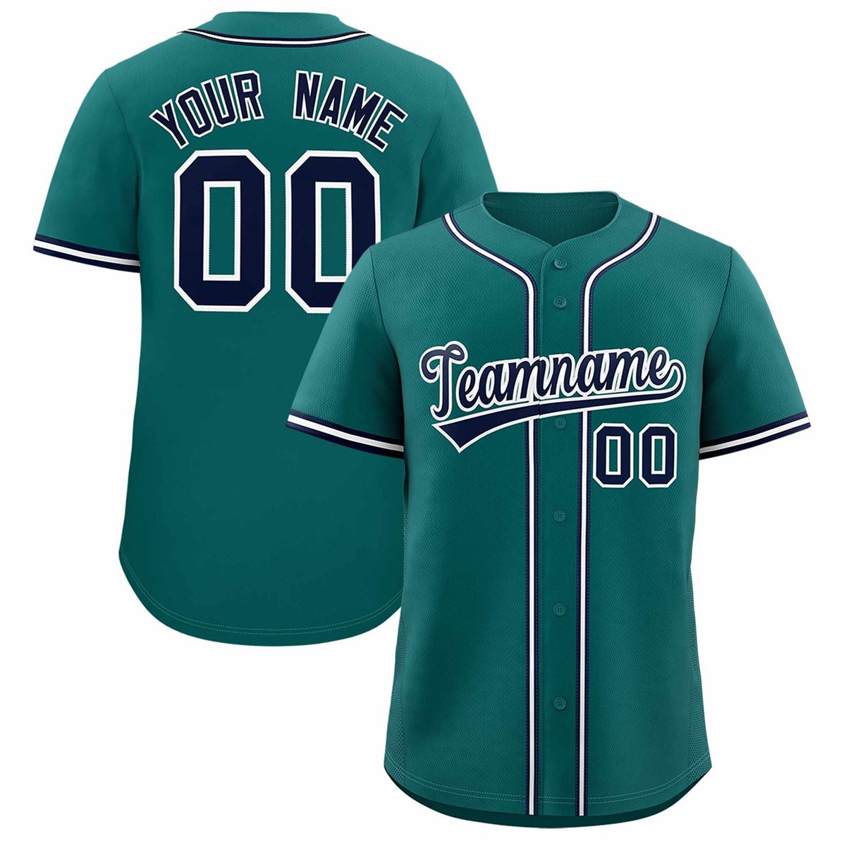 Custom Aqua Classic Style Authentic Baseball Jersey| KXKSHOP