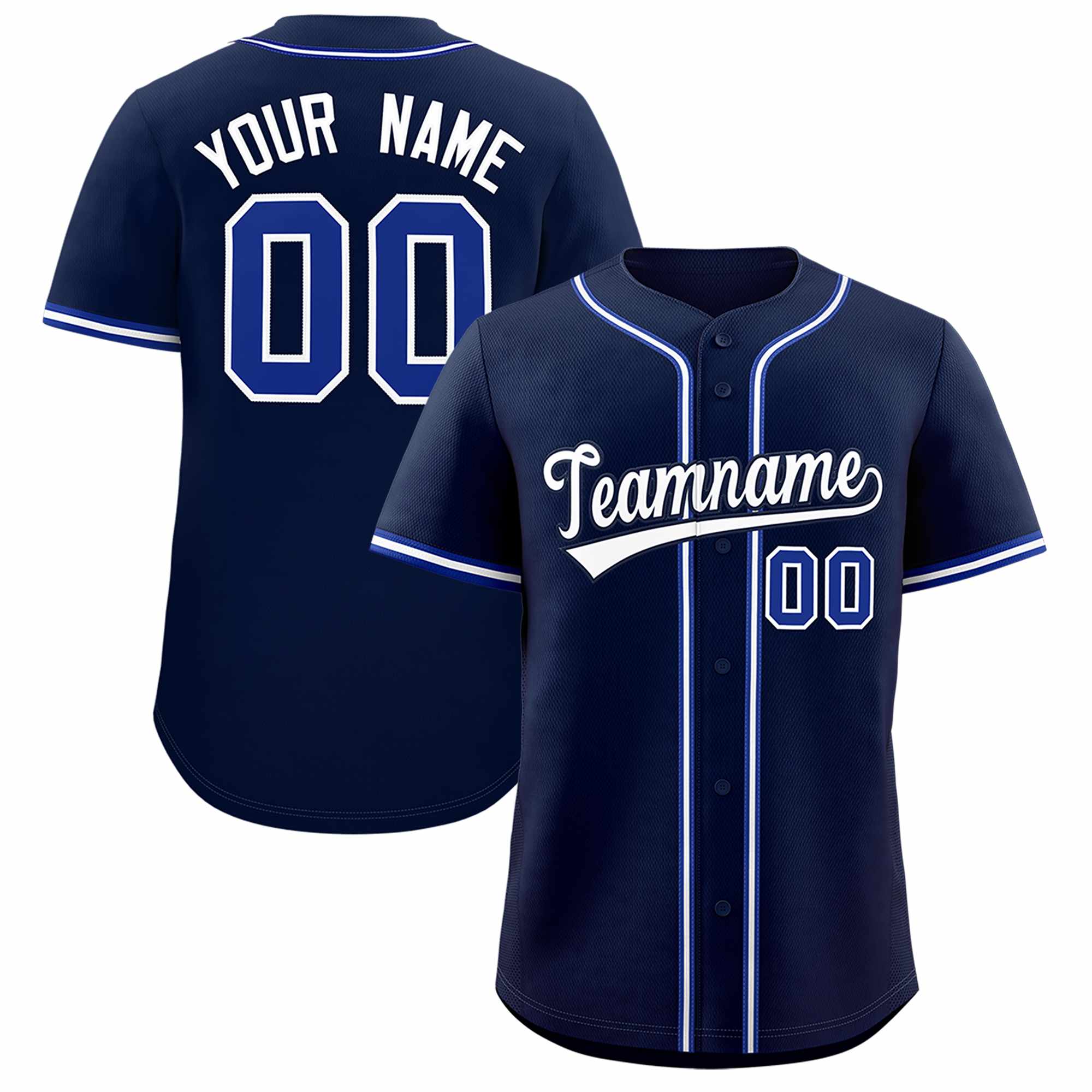 Custom Navy Classic Style Authentic Baseball Jersey| KXKSHOP