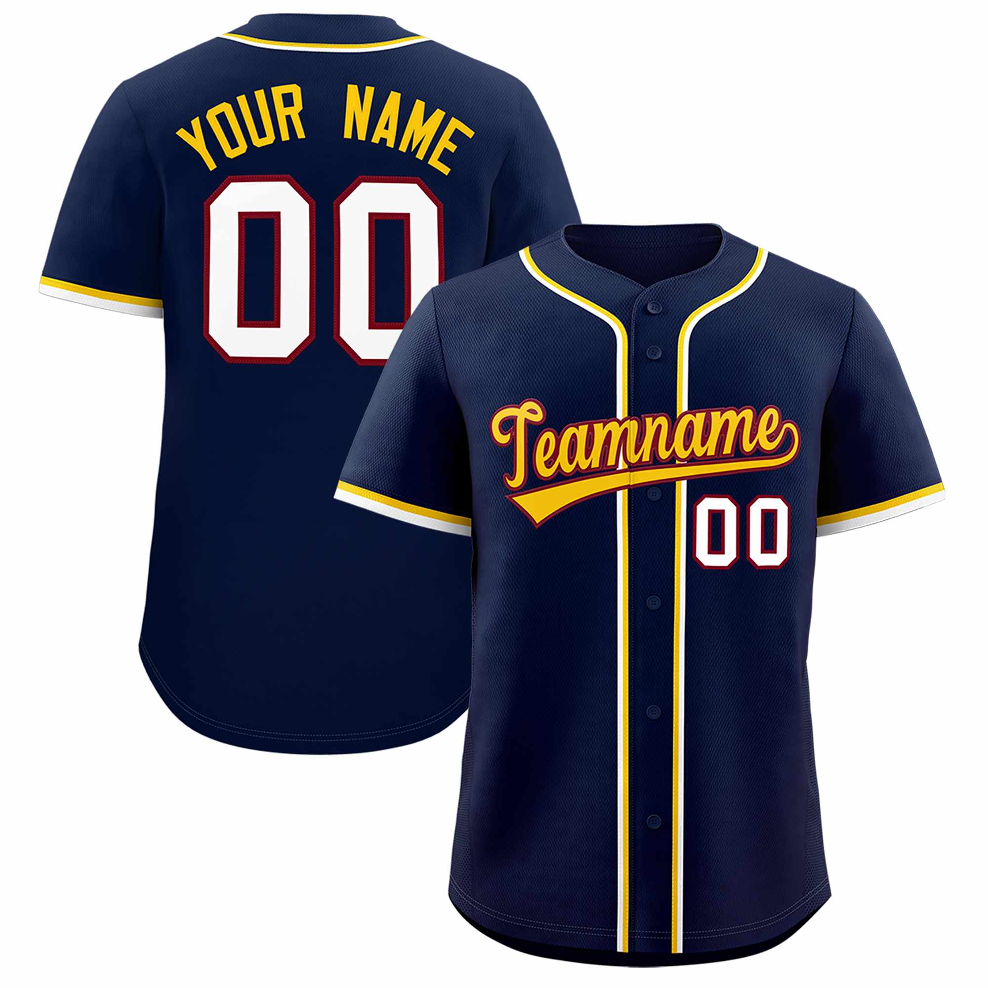 Custom Navy Classic Style Authentic Baseball Jersey| KXKSHOP