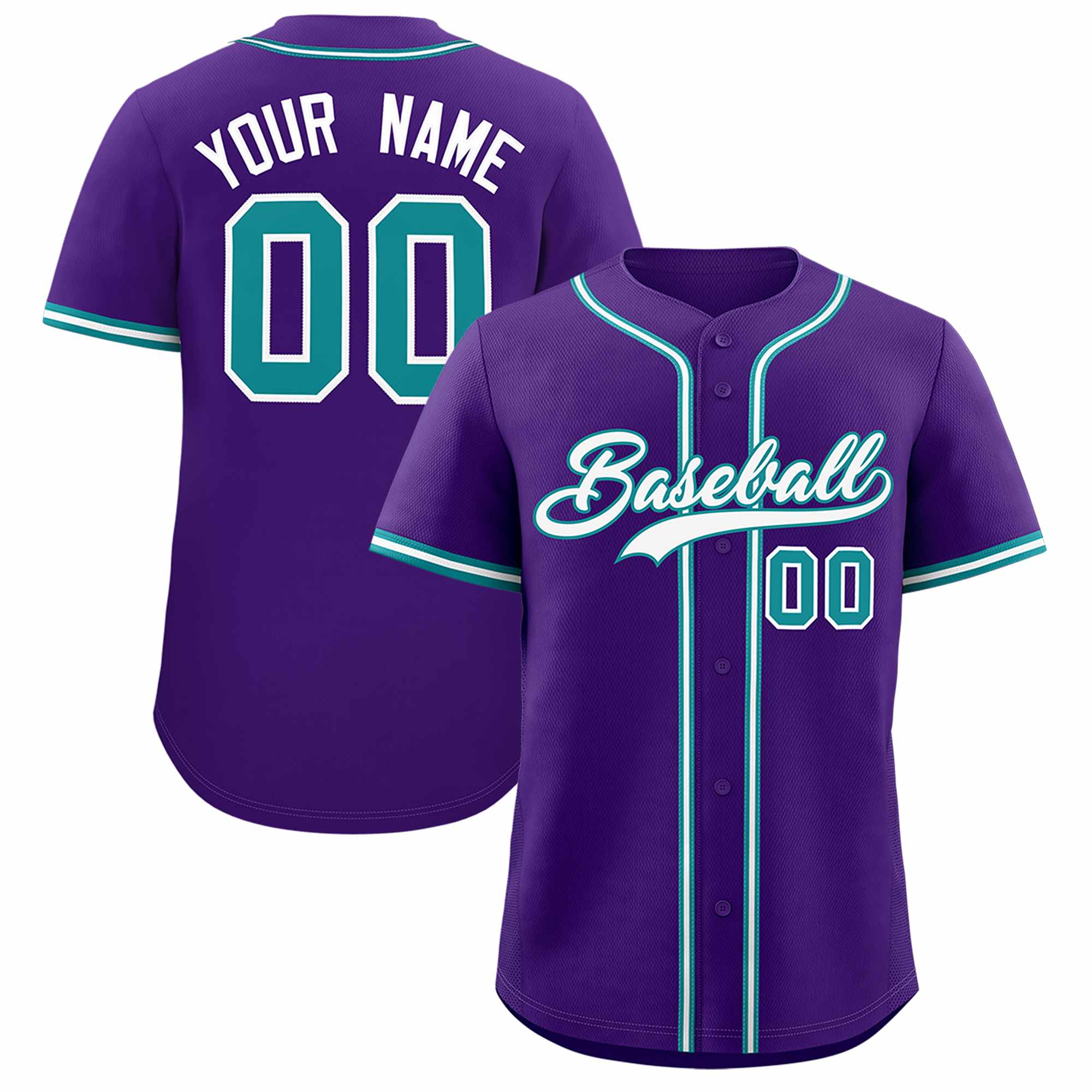 Custom Purple Classic Style Authentic Baseball Jersey| KXKSHOP