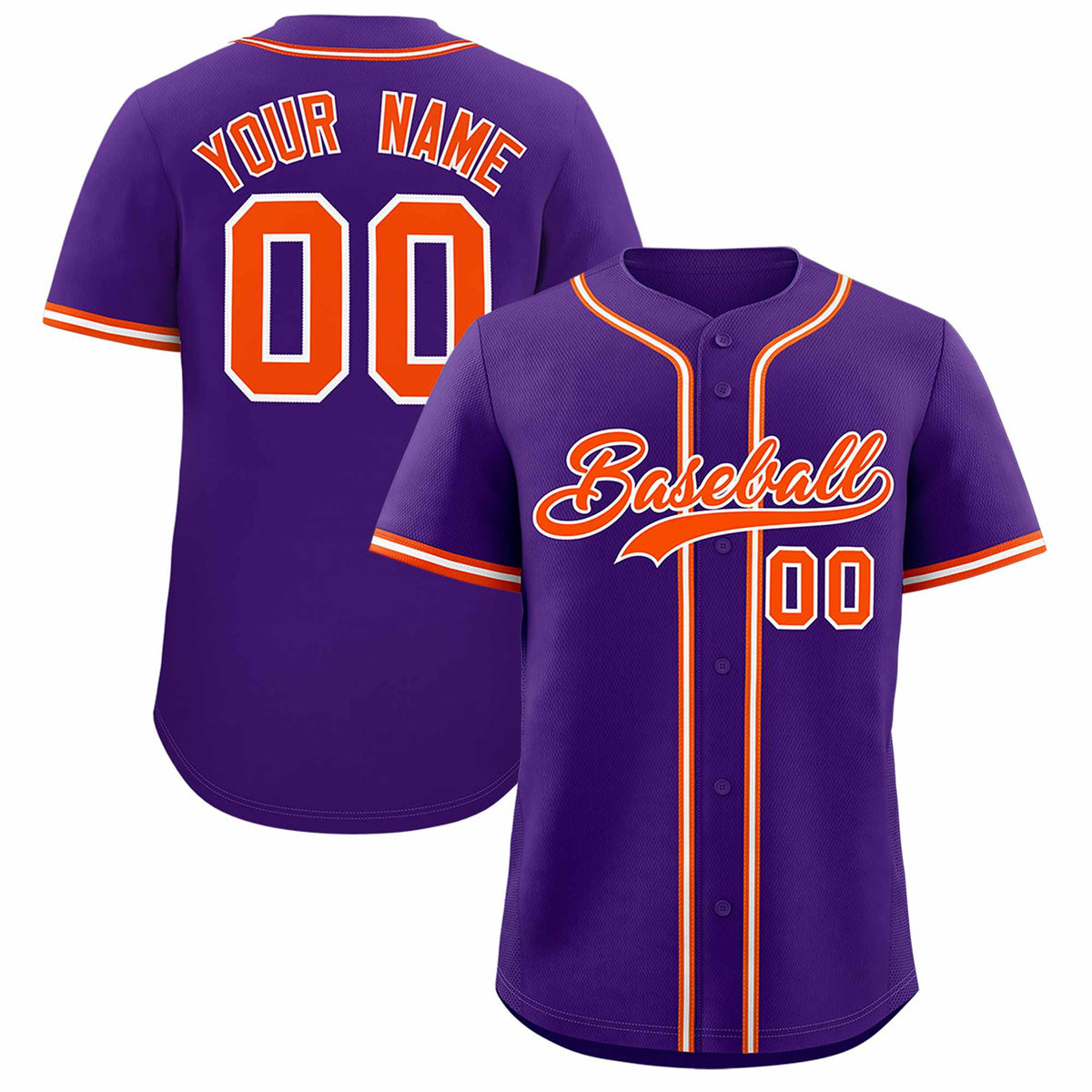 Custom Purple Classic Style Authentic Baseball Jersey| KXKSHOP