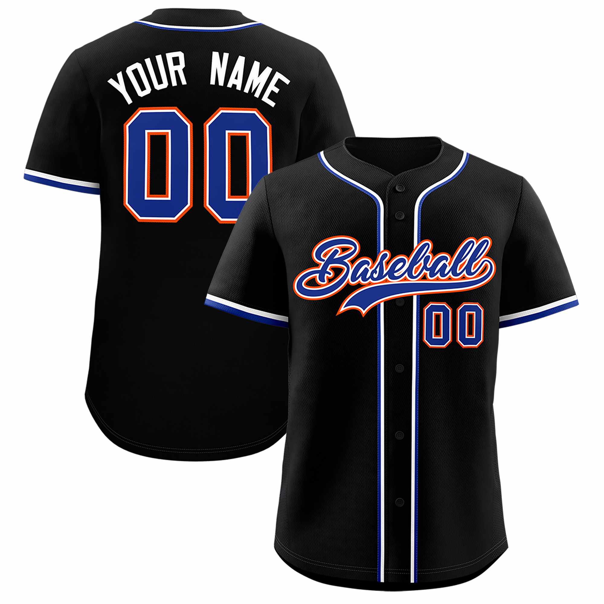 Custom Black Classic Style Authentic Baseball Jersey| KXKSHOP