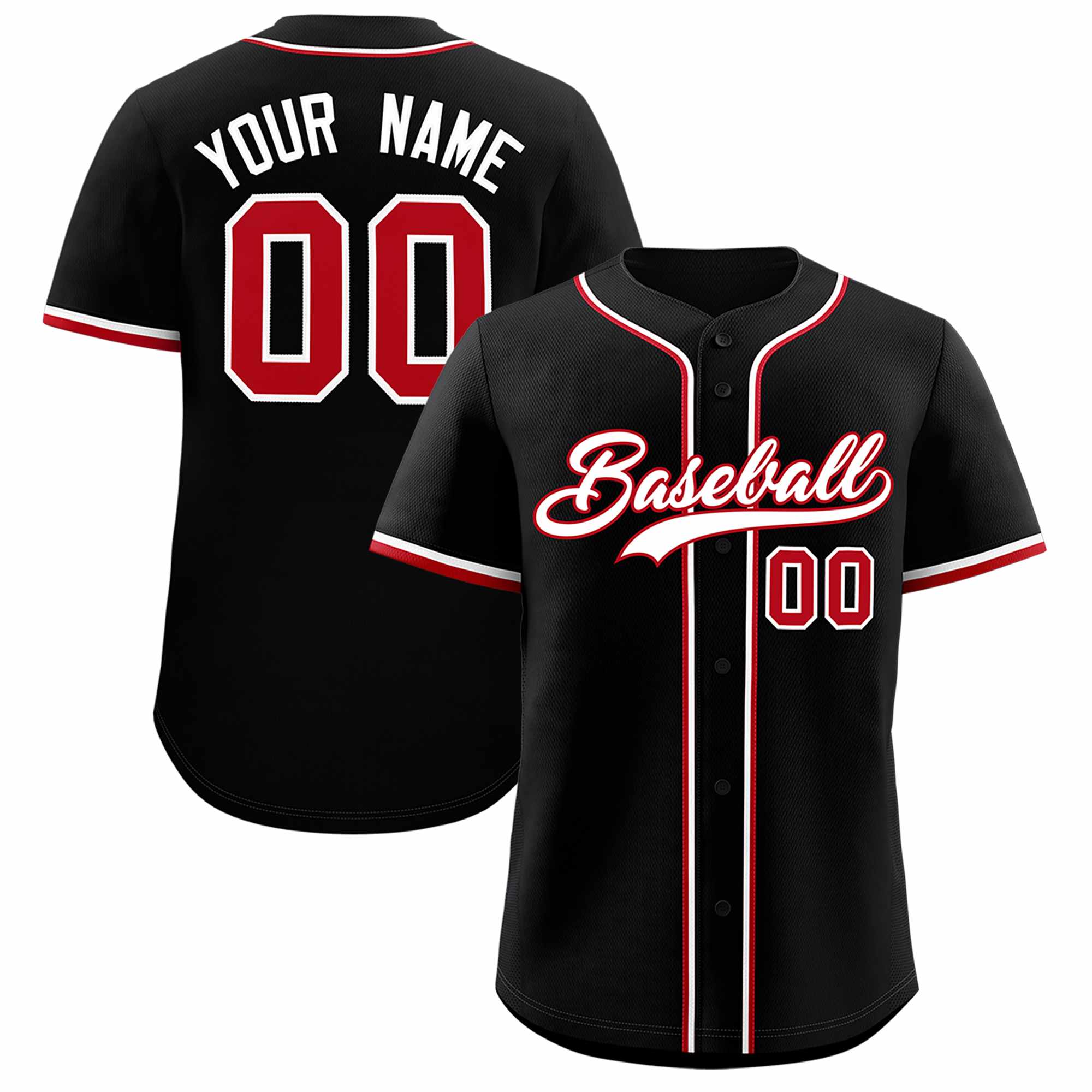 Custom Black Classic Style Authentic Baseball Jersey| KXKSHOP