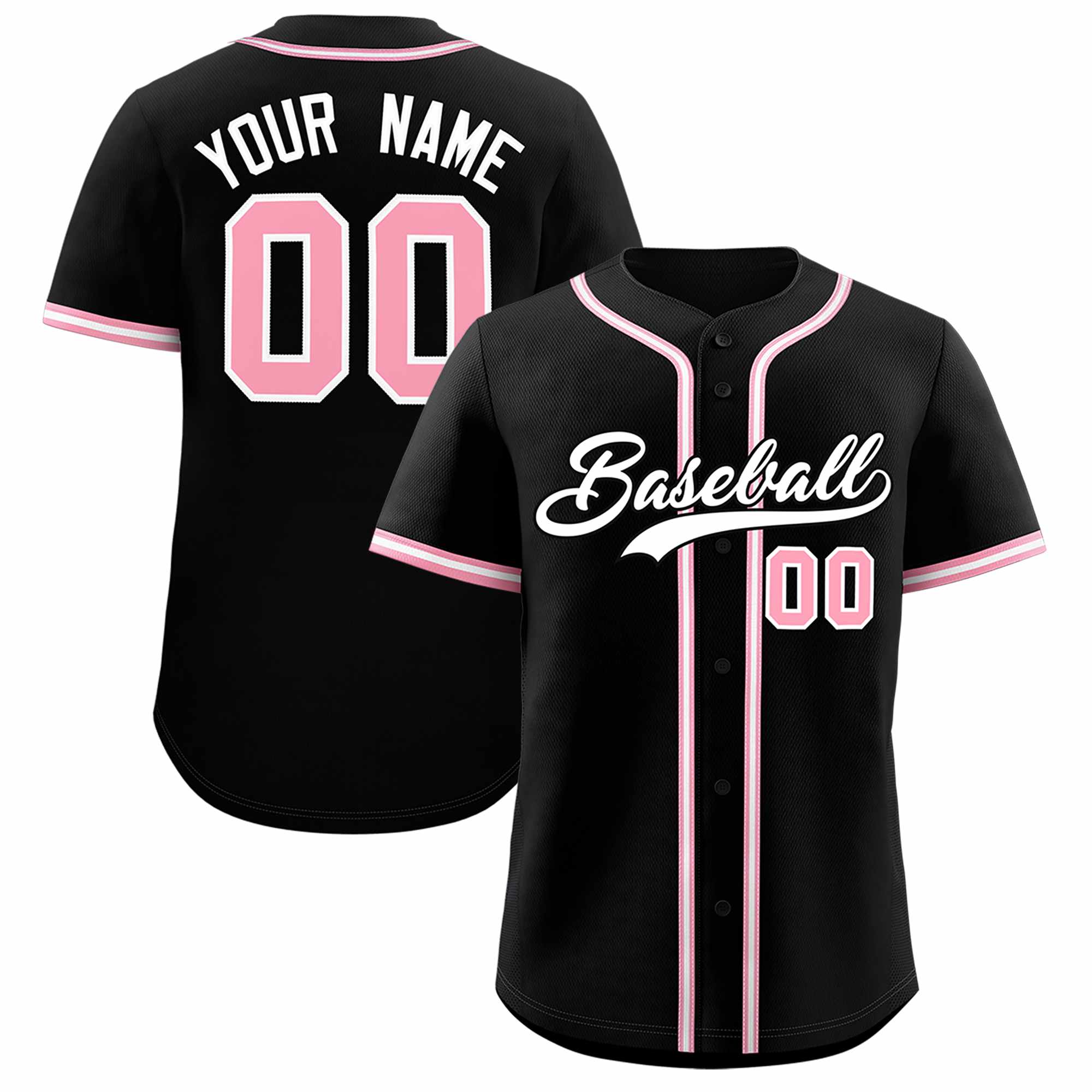 Custom Black Classic Style Authentic Baseball Jersey| KXKSHOP