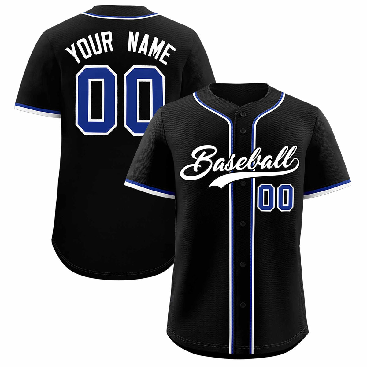 Custom Black Classic Style Authentic Baseball Jersey| KXKSHOP