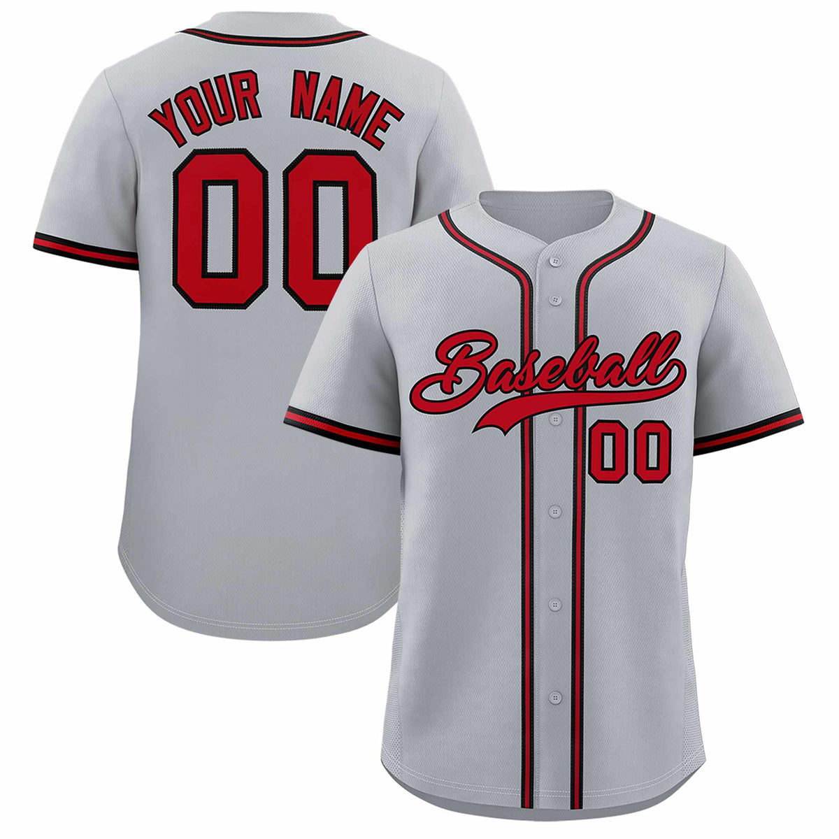 Custom Gray Classic Style Authentic Baseball Jersey| KXKSHOP