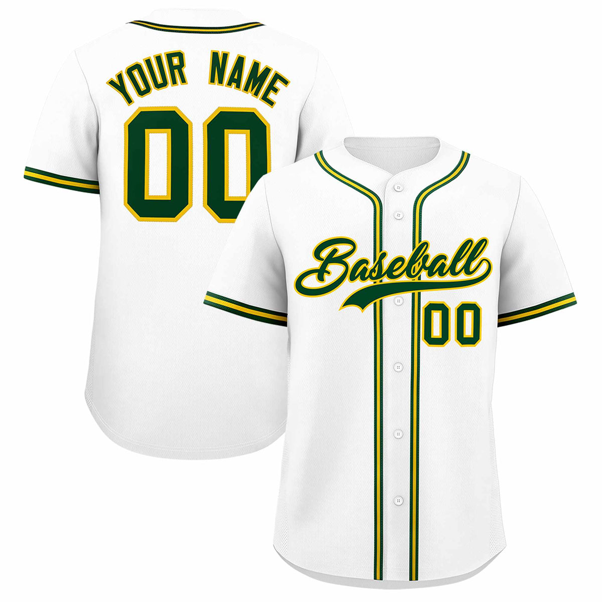 Custom White Classic Style Authentic Baseball Jersey| KXKSHOP