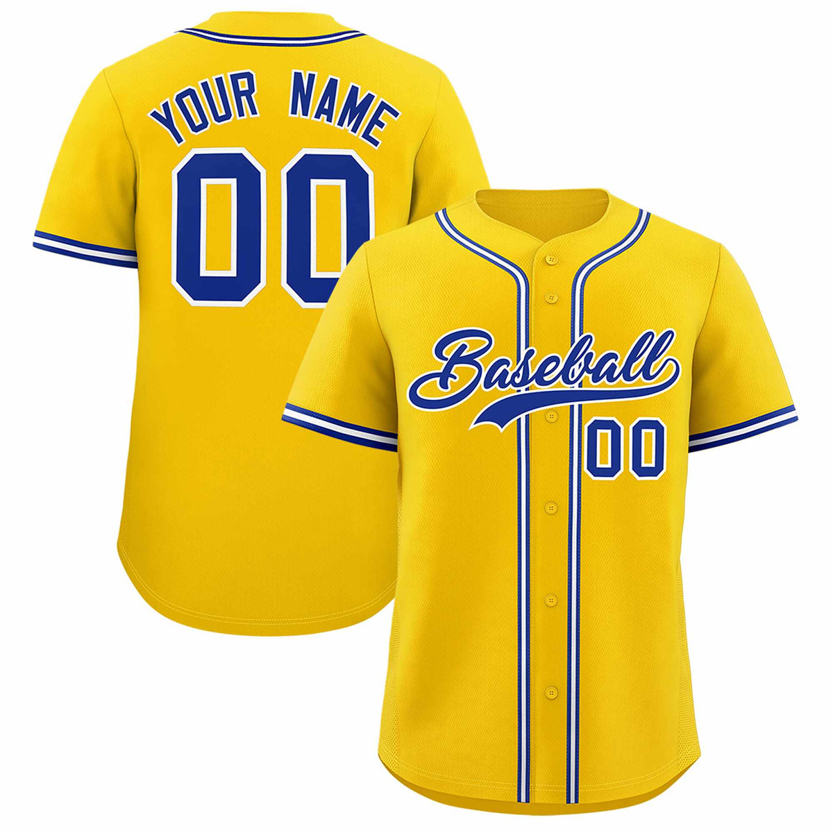Custom Gold Classic Style Authentic Baseball Jersey| KXKSHOP