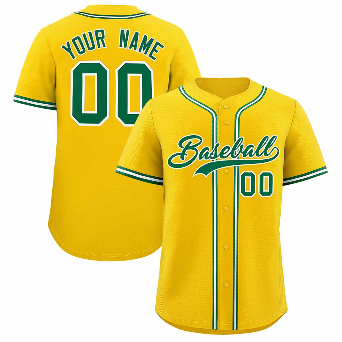 Custom Gold Classic Style Authentic Baseball Jersey| KXKSHOP