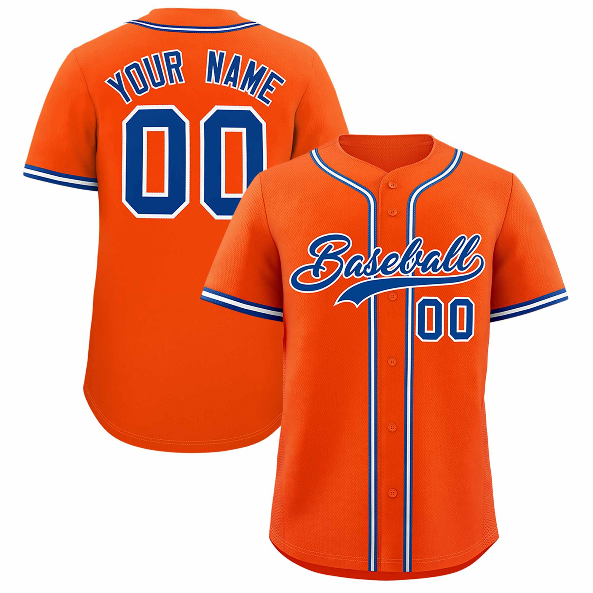 Custom Orange Classic Style Authentic Baseball Jersey| KXKSHOP