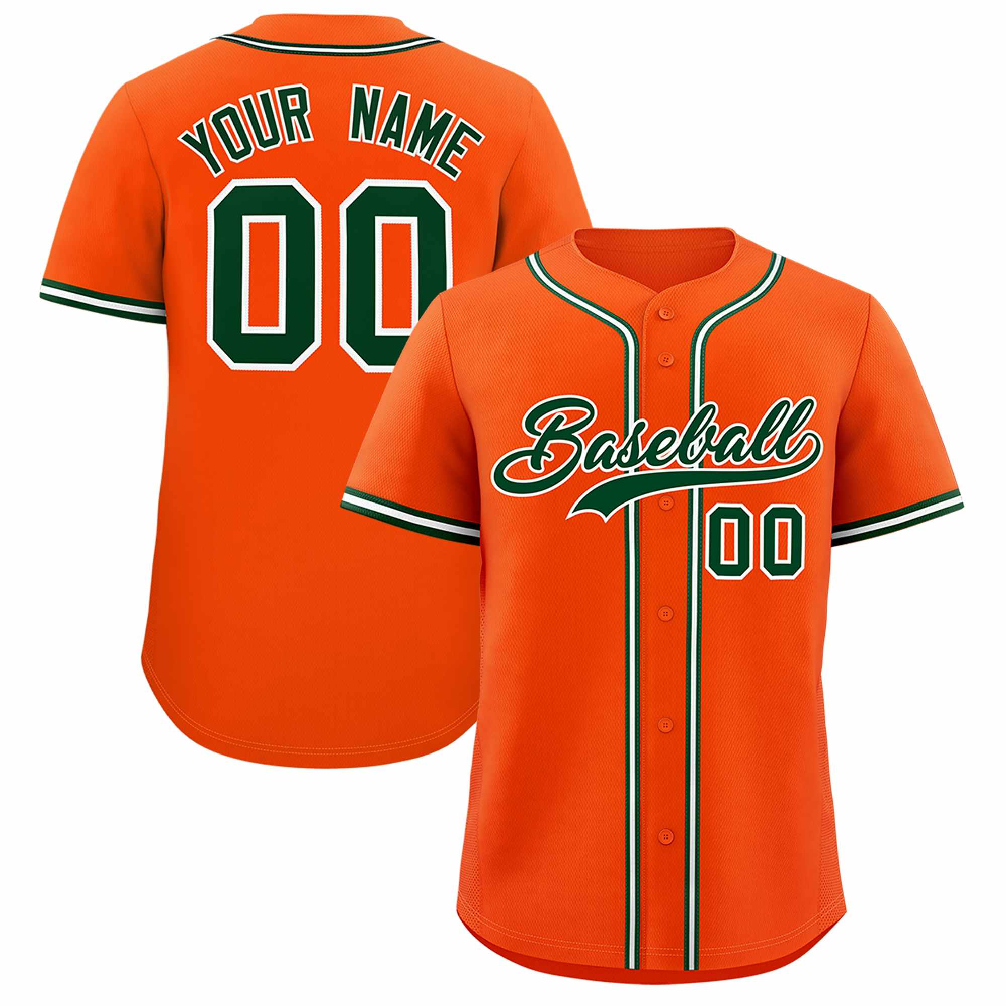 Custom Orange Classic Style Authentic Baseball Jersey| KXKSHOP