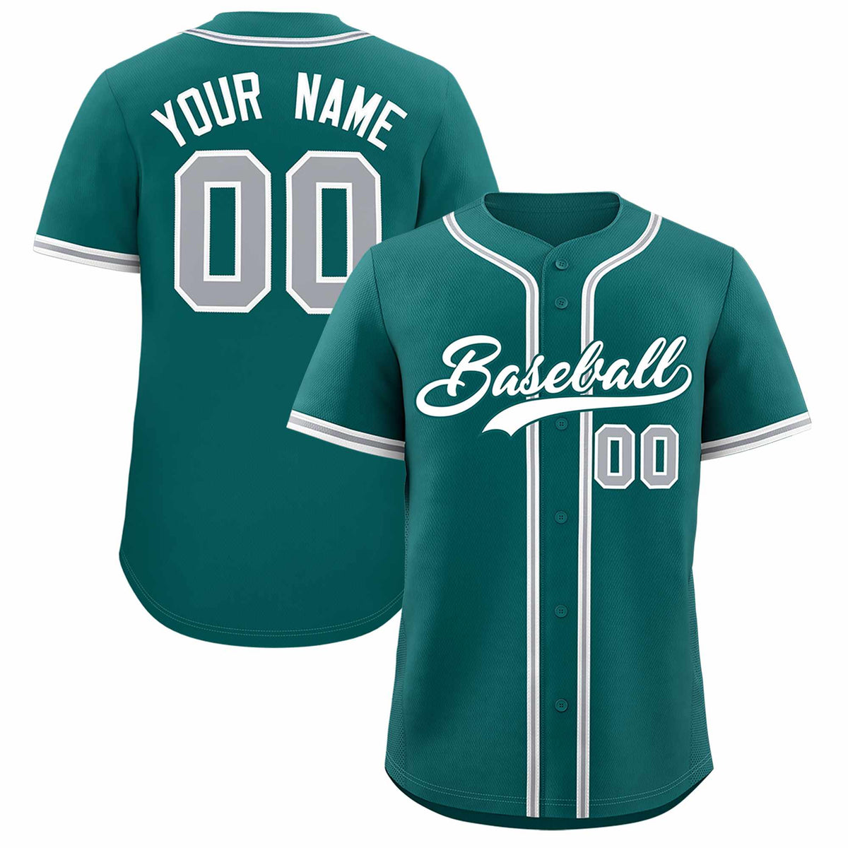 Custom Aqua Classic Style Authentic Baseball Jersey| KXKSHOP