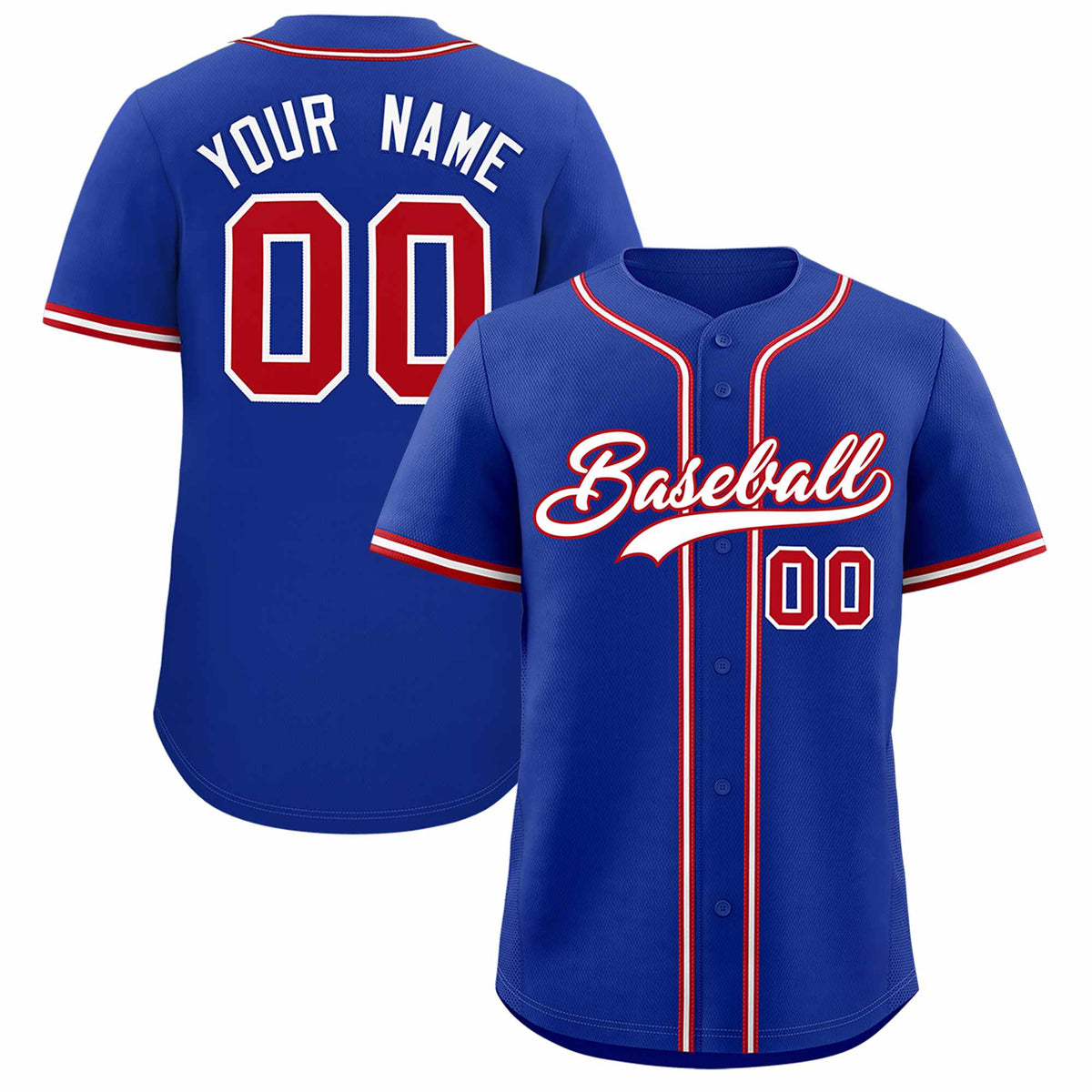 Custom Royal Classic Style Authentic Baseball Jersey| KXKSHOP