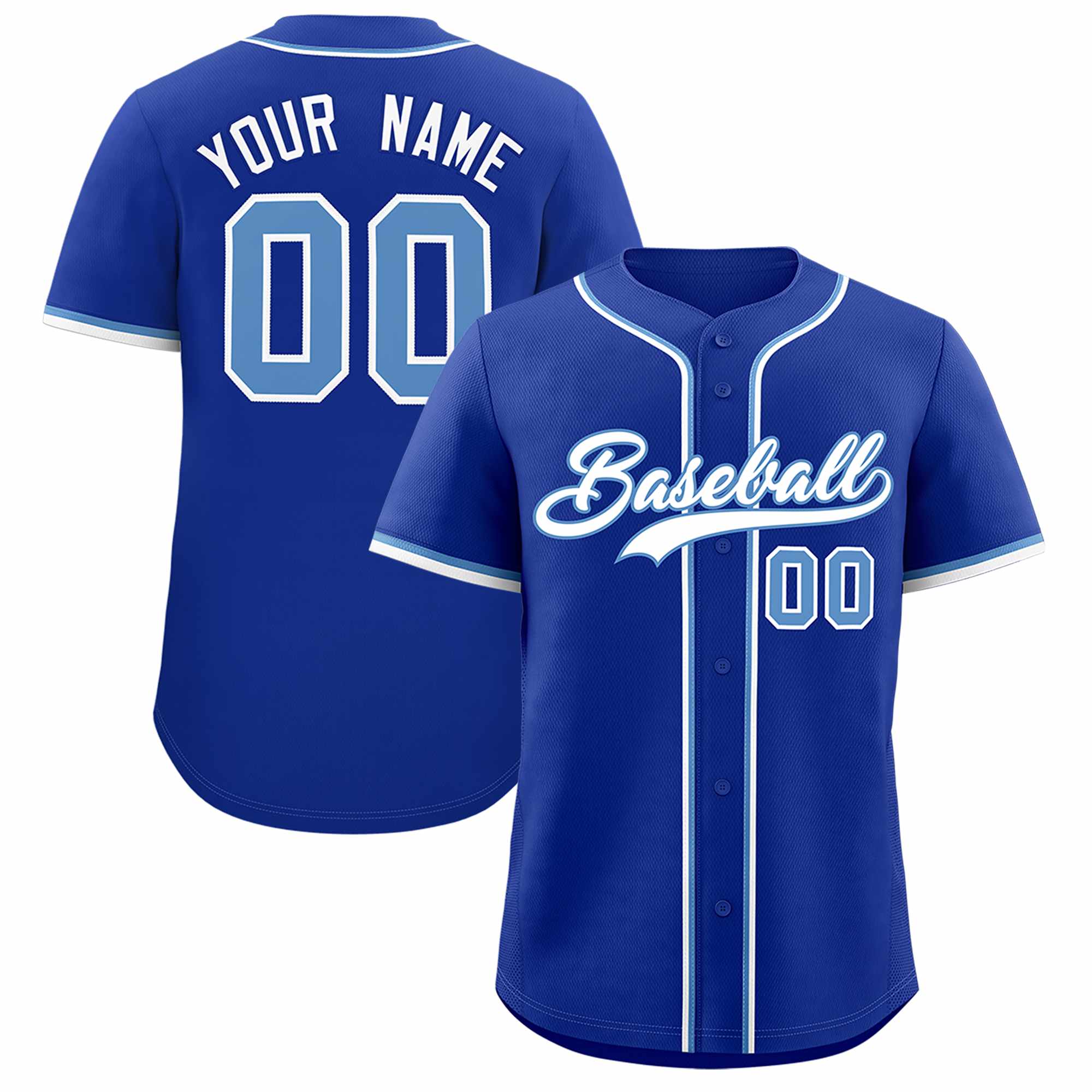 Custom Royal Classic Style Authentic Baseball Jersey| KXKSHOP