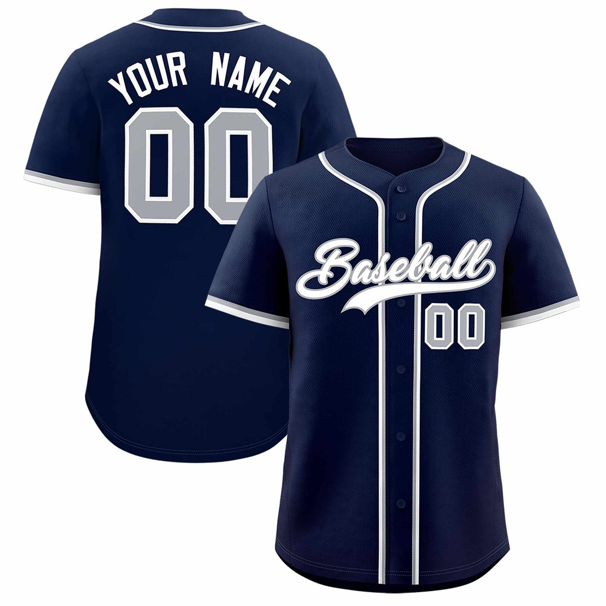 Custom Navy Classic Style Authentic Baseball Jersey| KXKSHOP