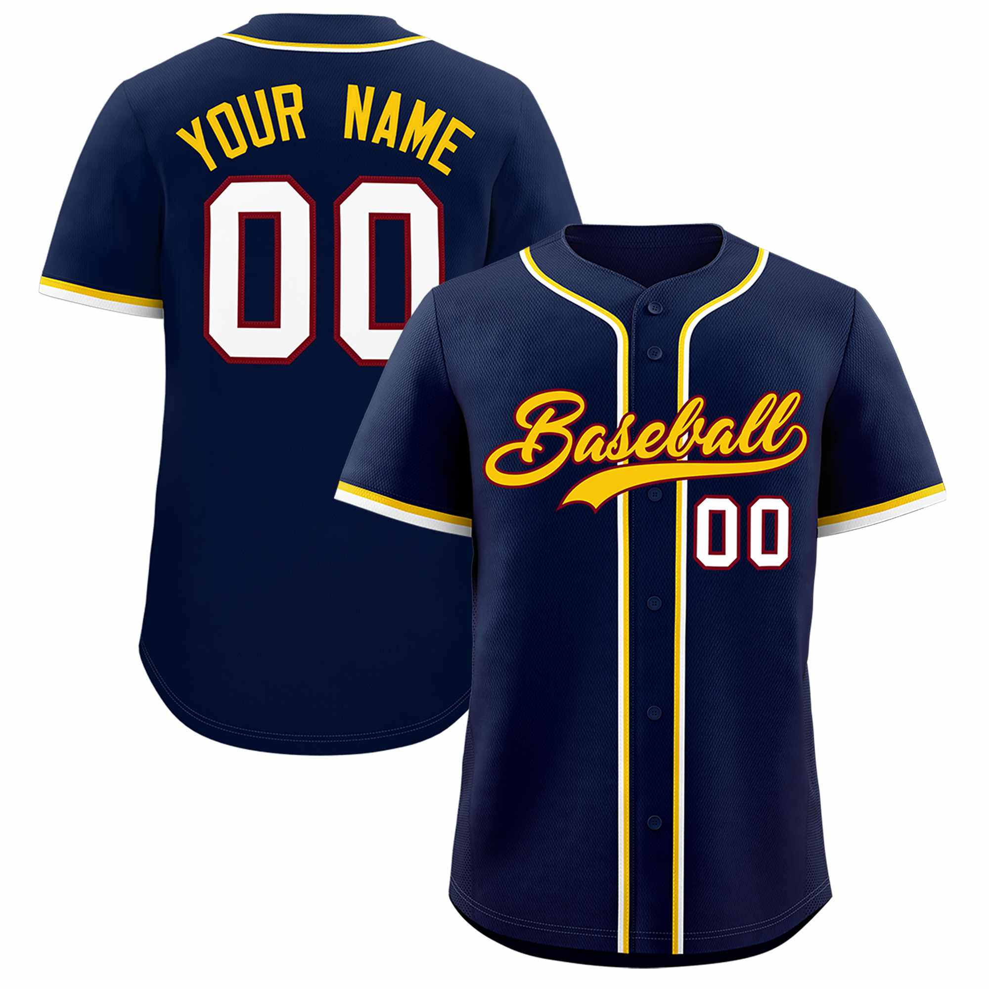 Custom Navy Classic Style Authentic Baseball Jersey| KXKSHOP