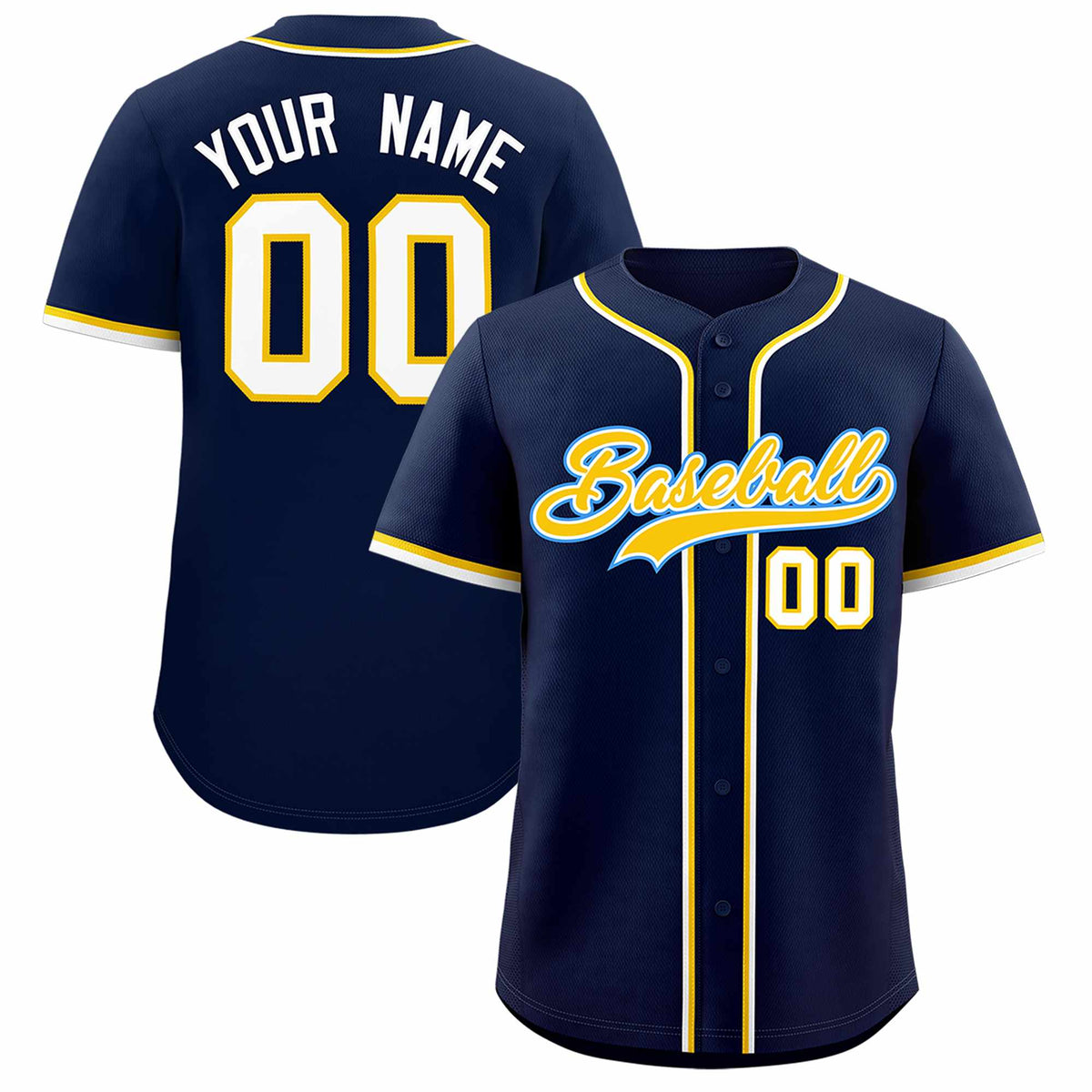Custom Navy Classic Style Authentic Baseball Jersey| KXKSHOP