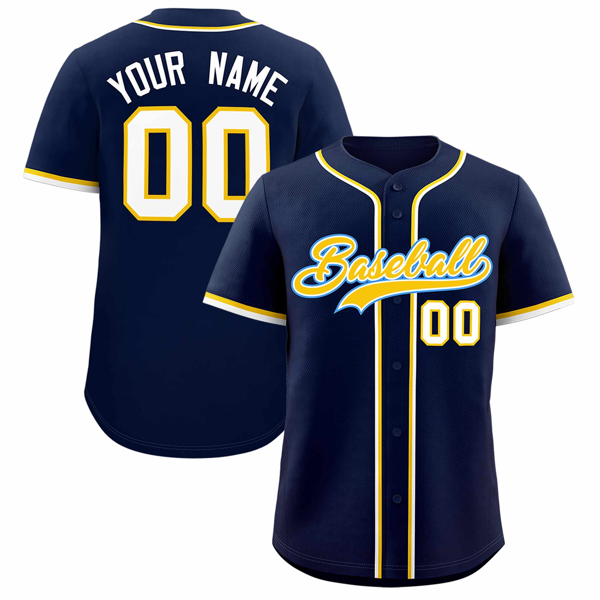 Custom Navy Classic Style Authentic Baseball Jersey| KXKSHOP