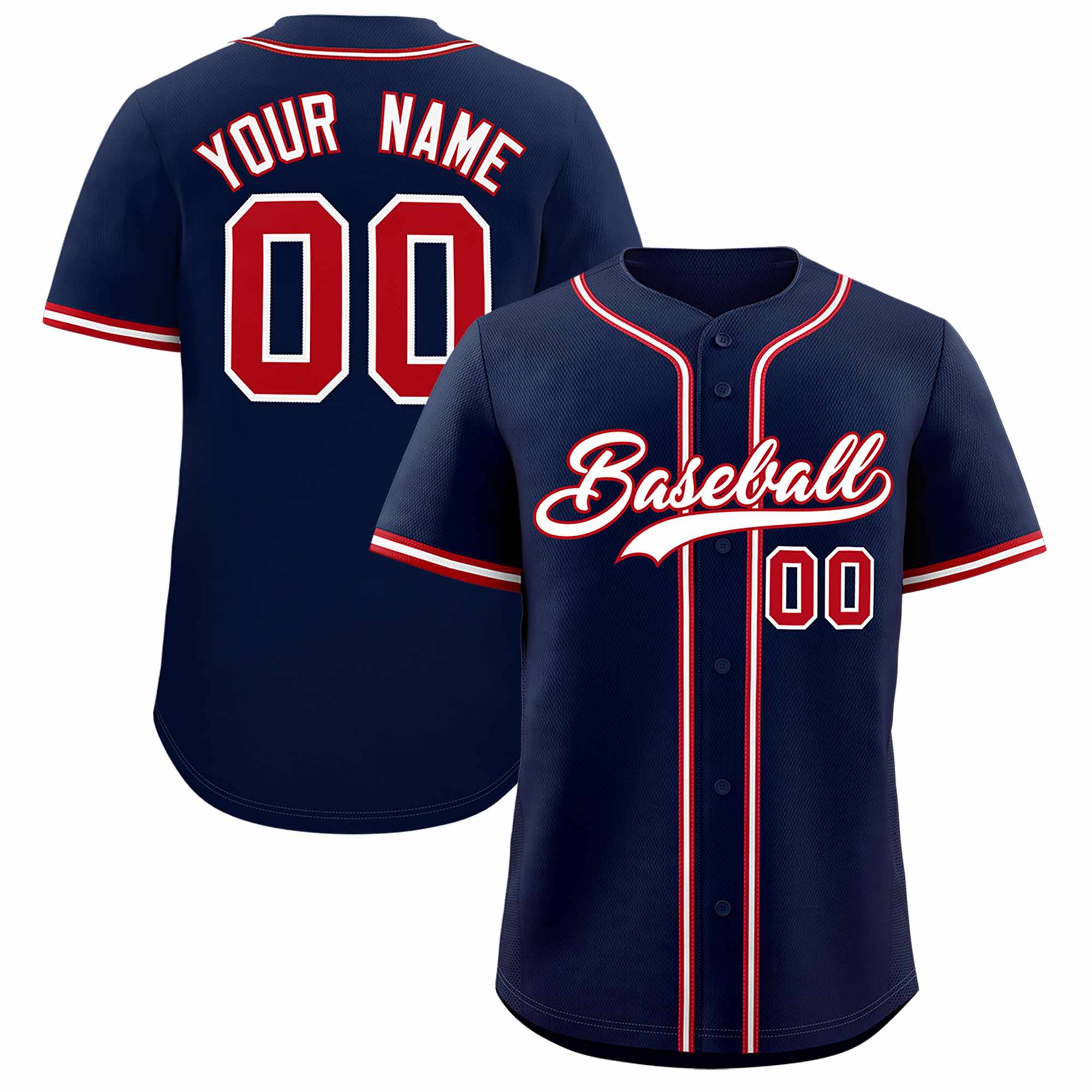 Custom Navy Classic Style Authentic Baseball Jersey| KXKSHOP