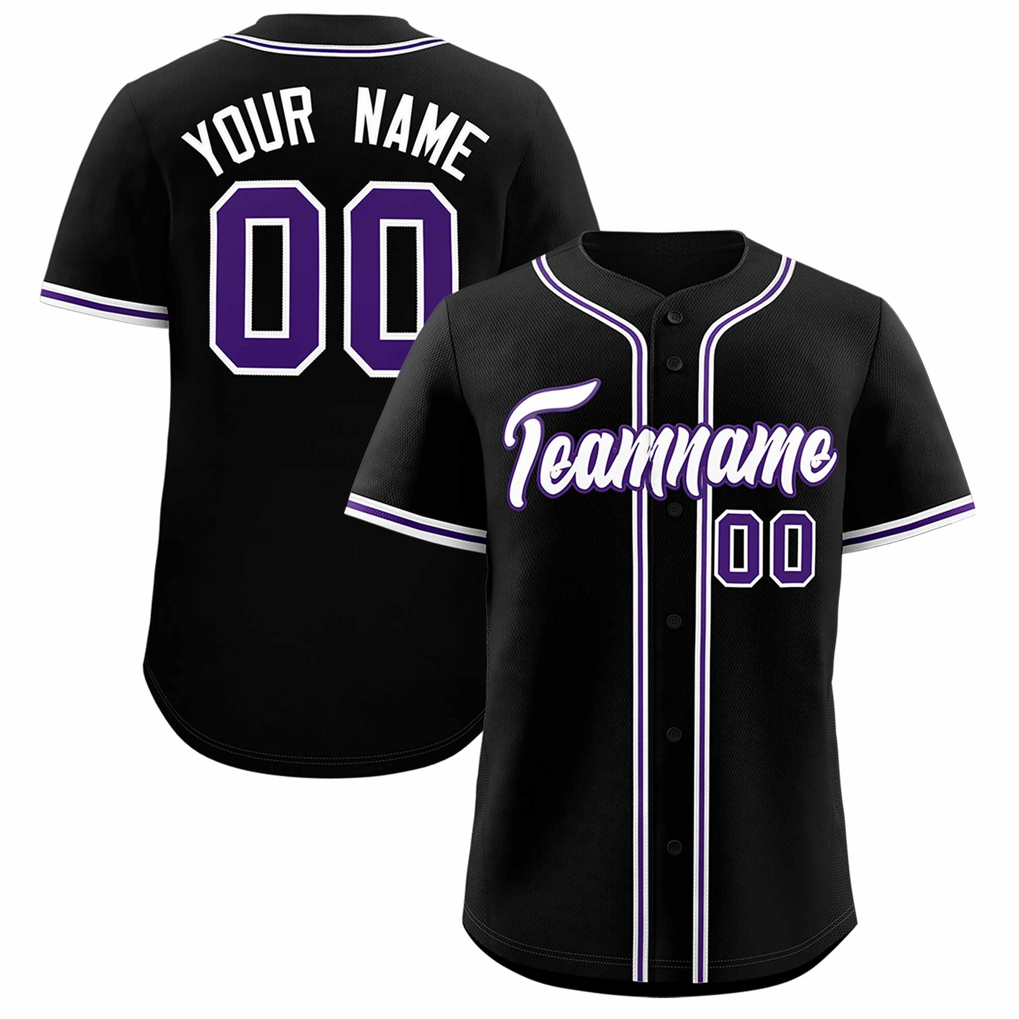 Custom Black Classic Style Authentic Baseball Jersey| KXKSHOP