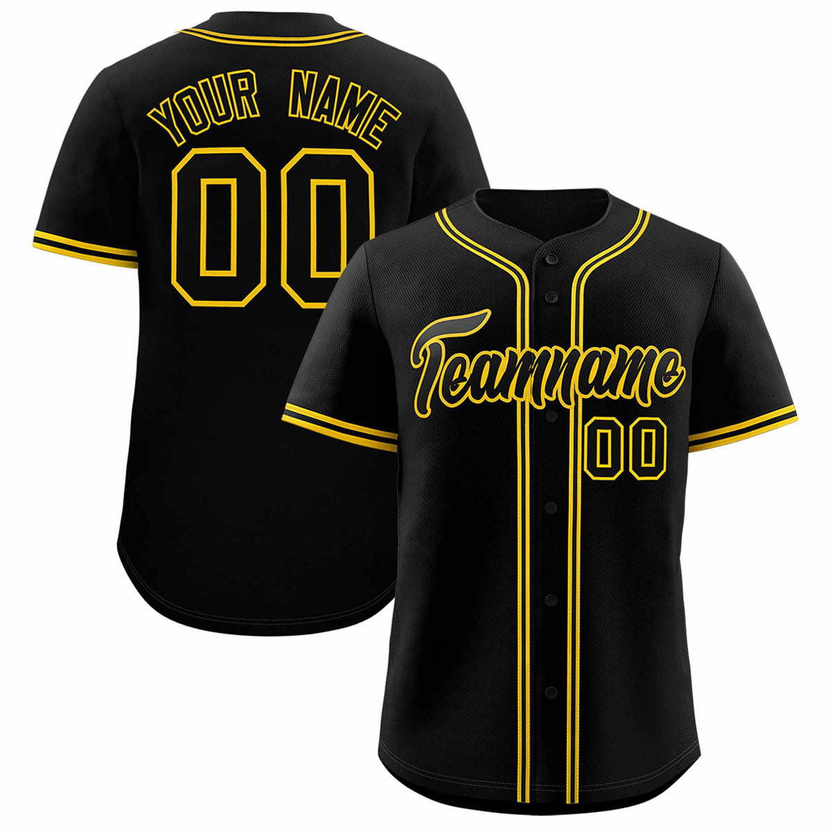 Custom Black Classic Style Authentic Baseball Jersey| KXKSHOP