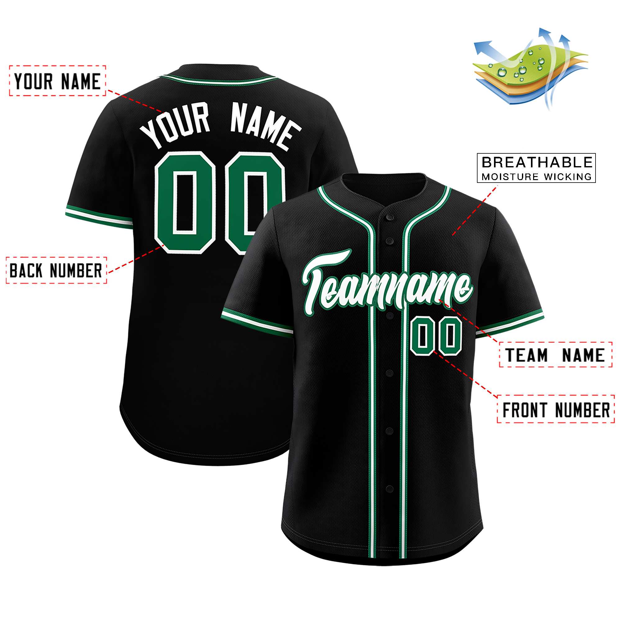 Custom Black Classic Style Authentic Baseball Jersey| KXKSHOP