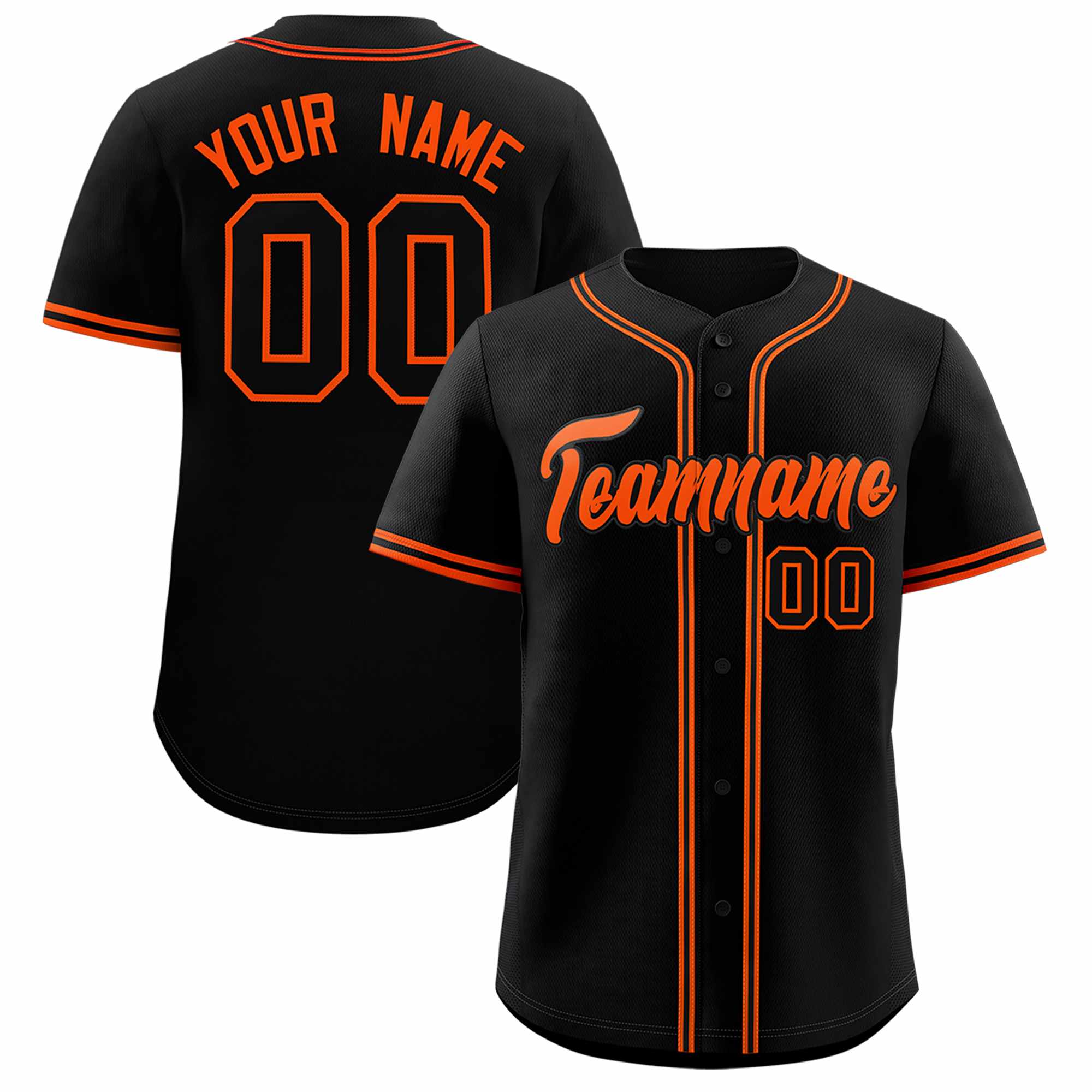 Custom Black Classic Style Authentic Baseball Jersey| KXKSHOP