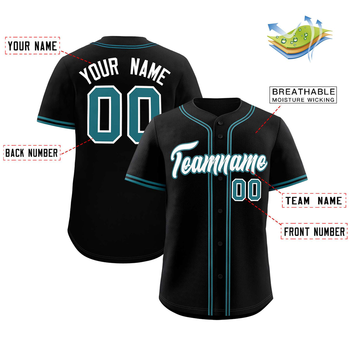 Custom Black Classic Style Authentic Baseball Jersey| KXKSHOP