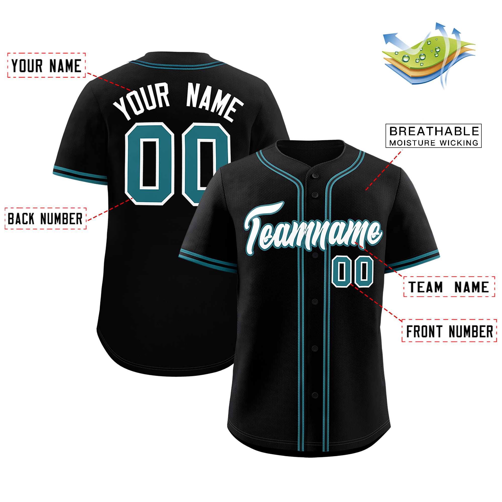 Custom Black Classic Style Authentic Baseball Jersey| KXKSHOP