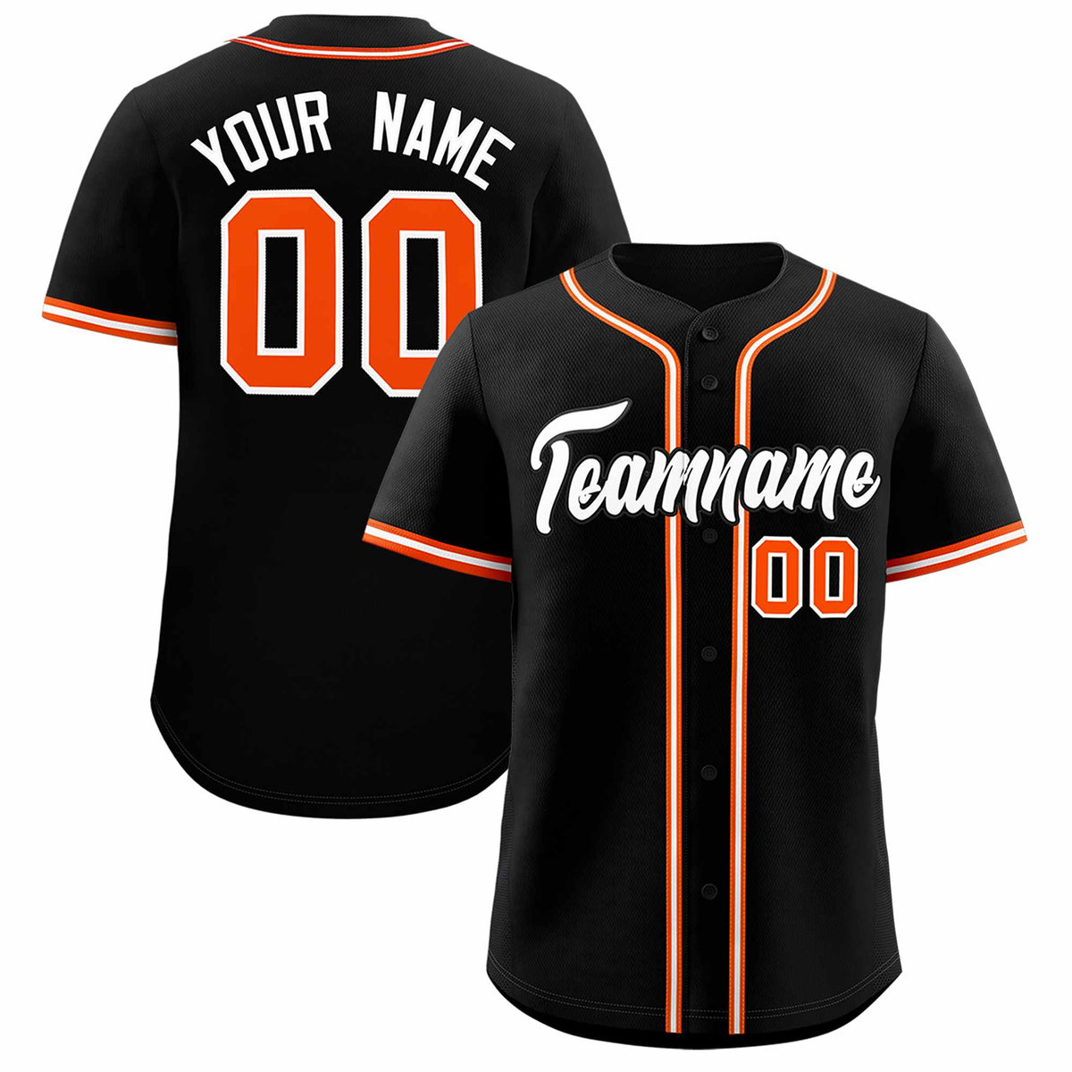 Custom Black Classic Style Authentic Baseball Jersey| KXKSHOP