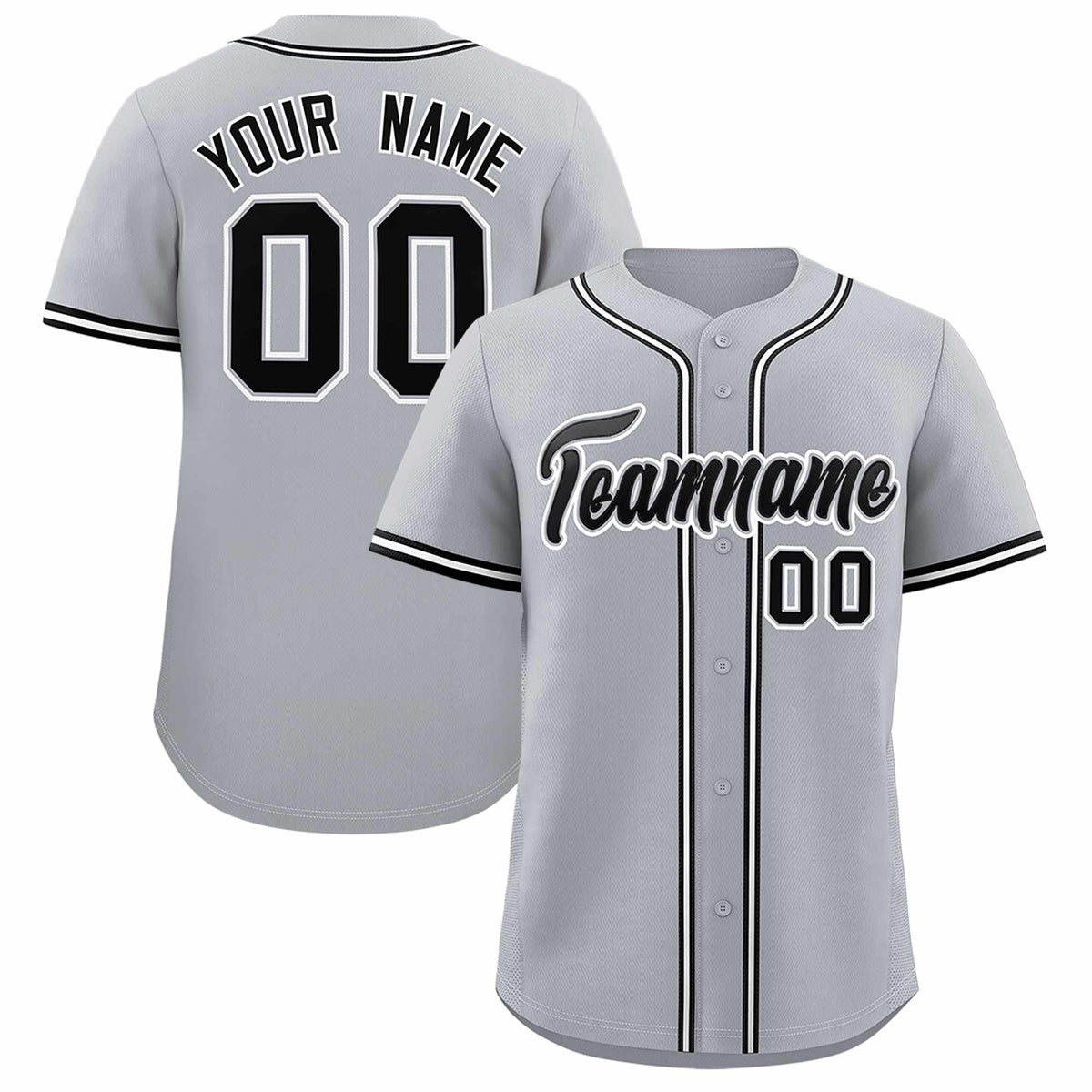 Custom Gray Classic Style Authentic Baseball Jersey| KXKSHOP