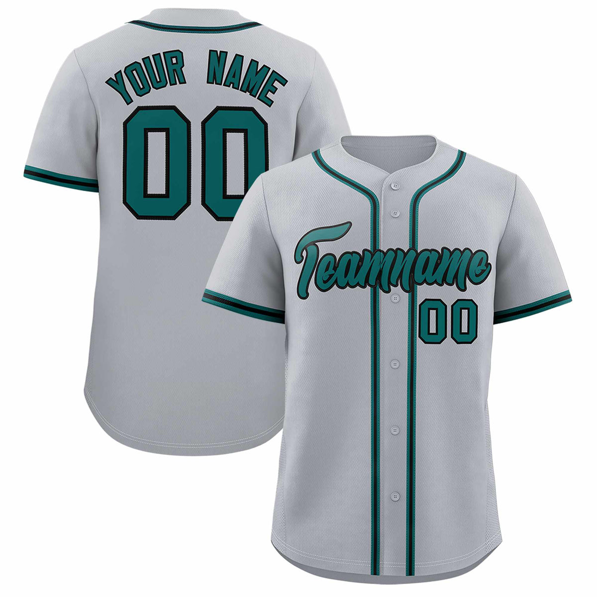 Custom Gray Classic Style Authentic Baseball Jersey| KXKSHOP