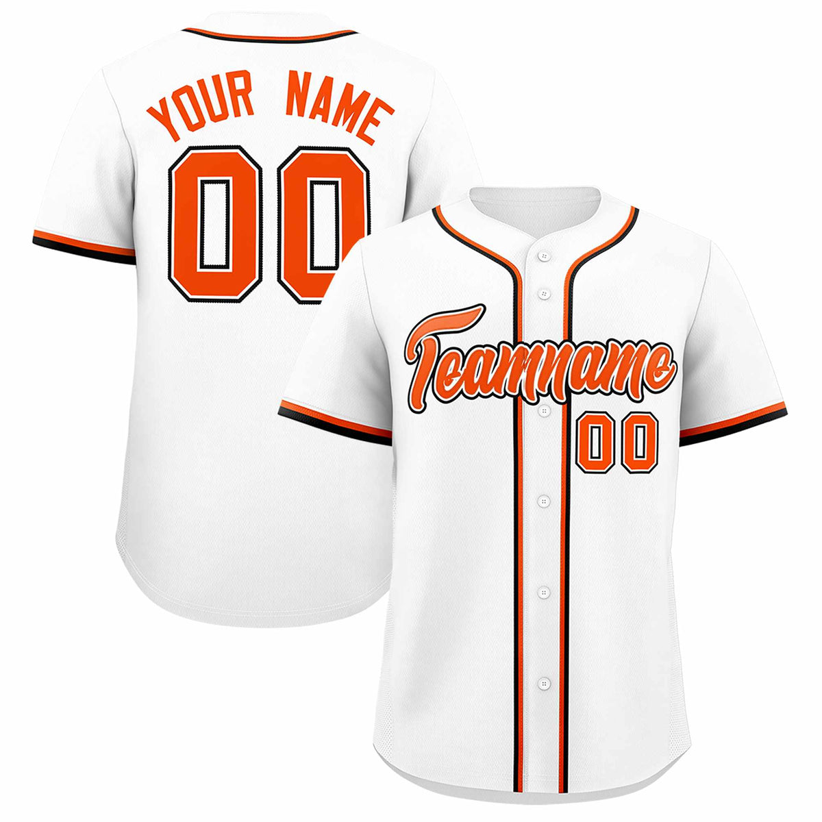 Custom White Classic Style Authentic Baseball Jersey| KXKSHOP