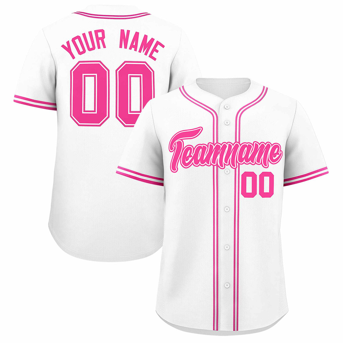 Custom White Classic Style Authentic Baseball Jersey| KXKSHOP