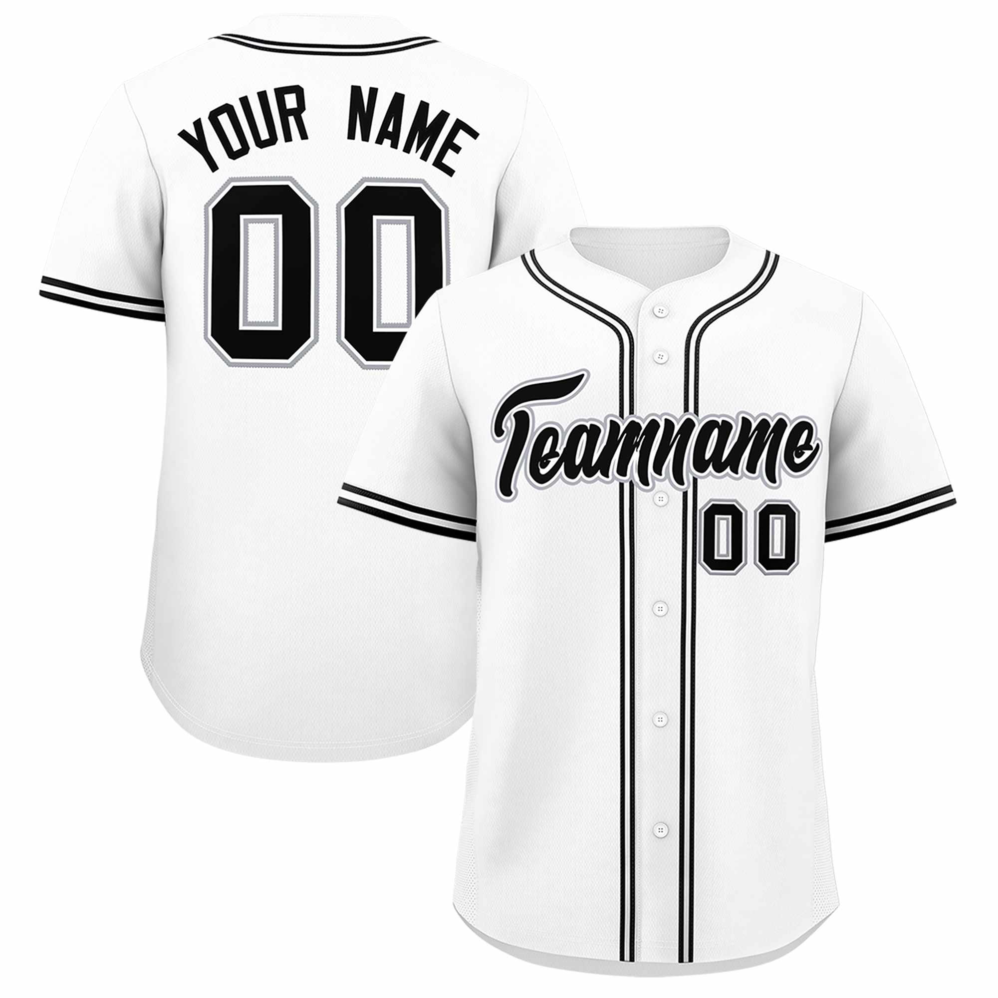Custom White Classic Style Authentic Baseball Jersey| KXKSHOP