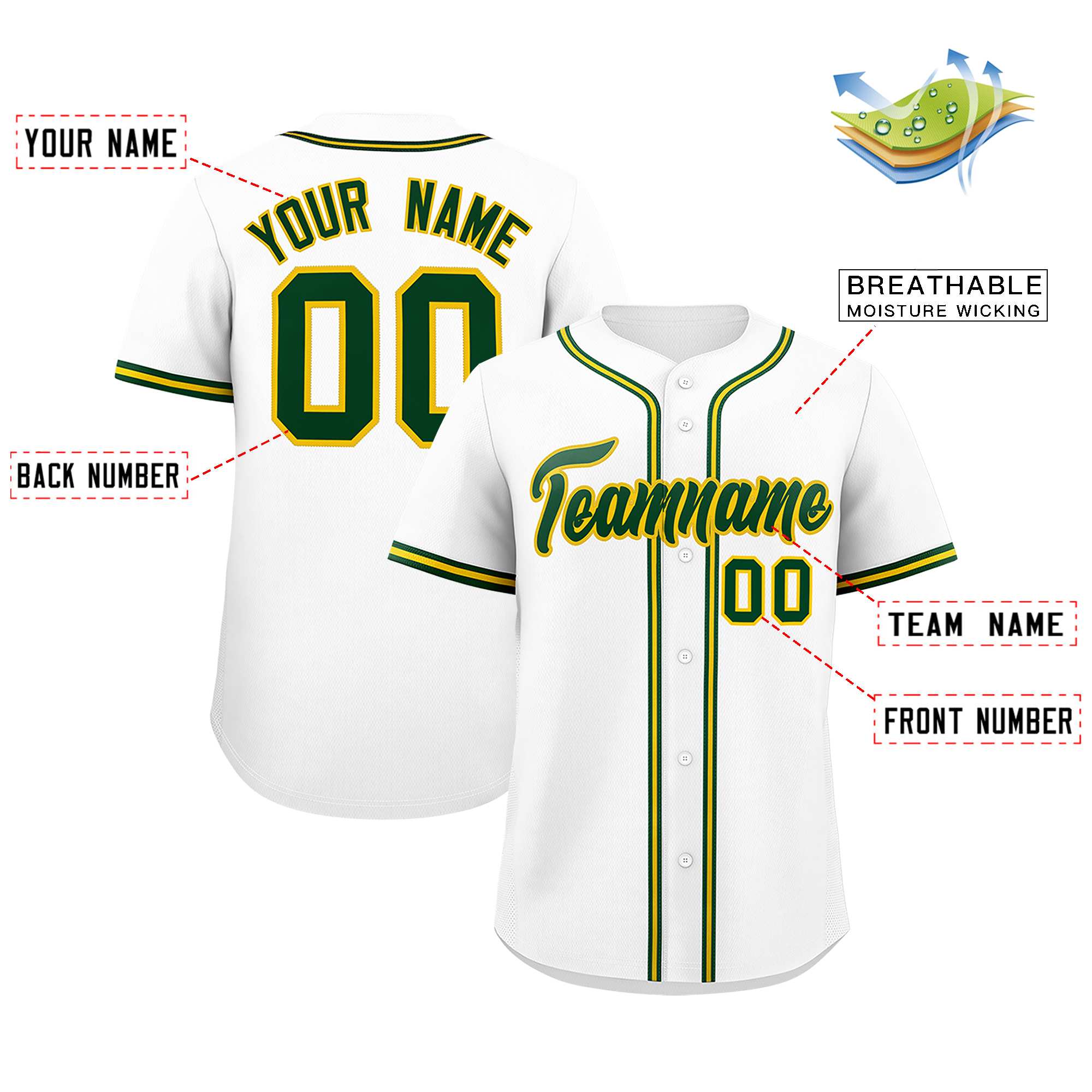 Custom White Classic Style Authentic Baseball Jersey| KXKSHOP