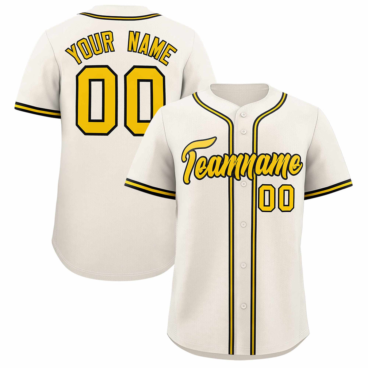Custom Cream Classic Style Authentic Baseball Jersey| KXKSHOP