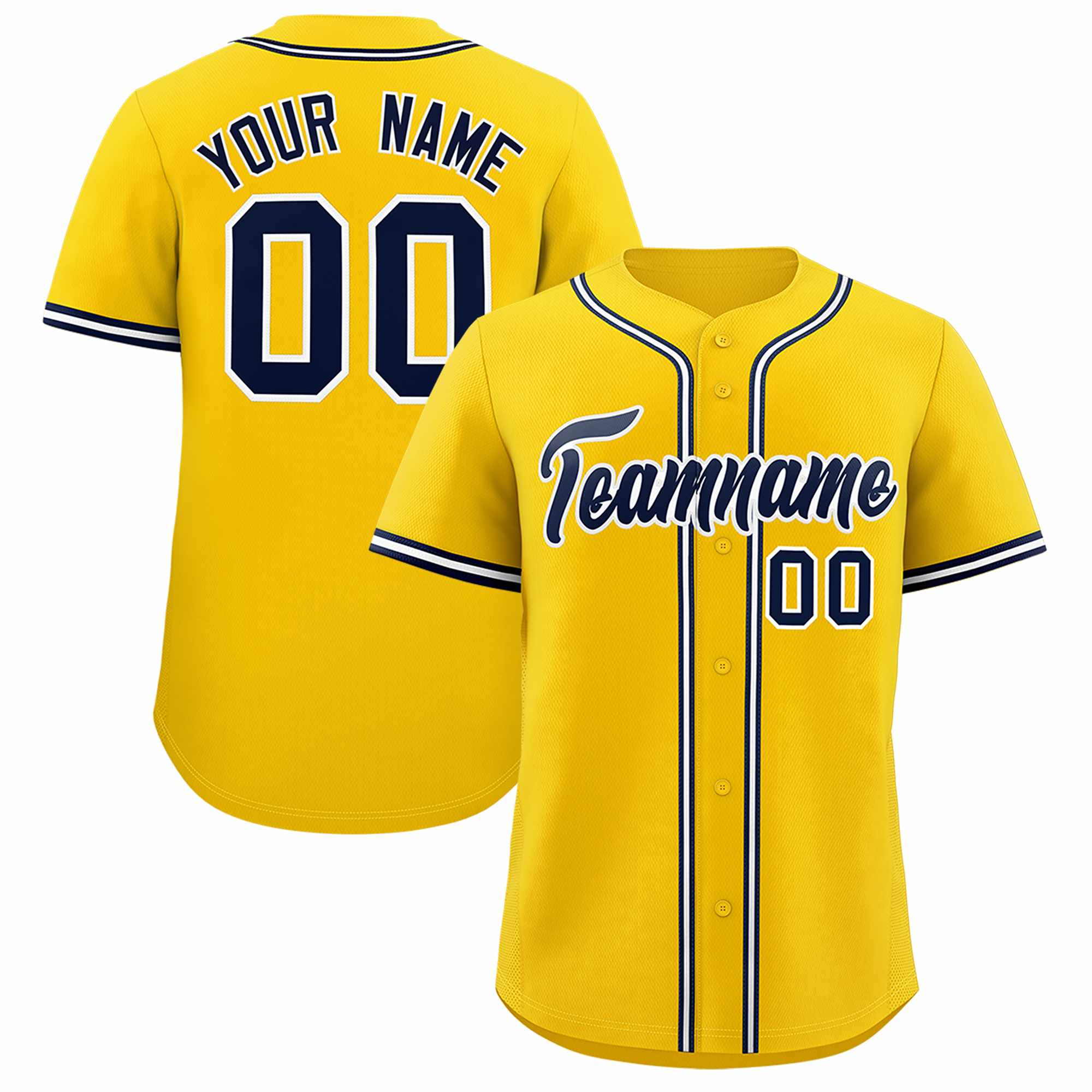 Custom Gold Classic Style Authentic Baseball Jersey| KXKSHOP