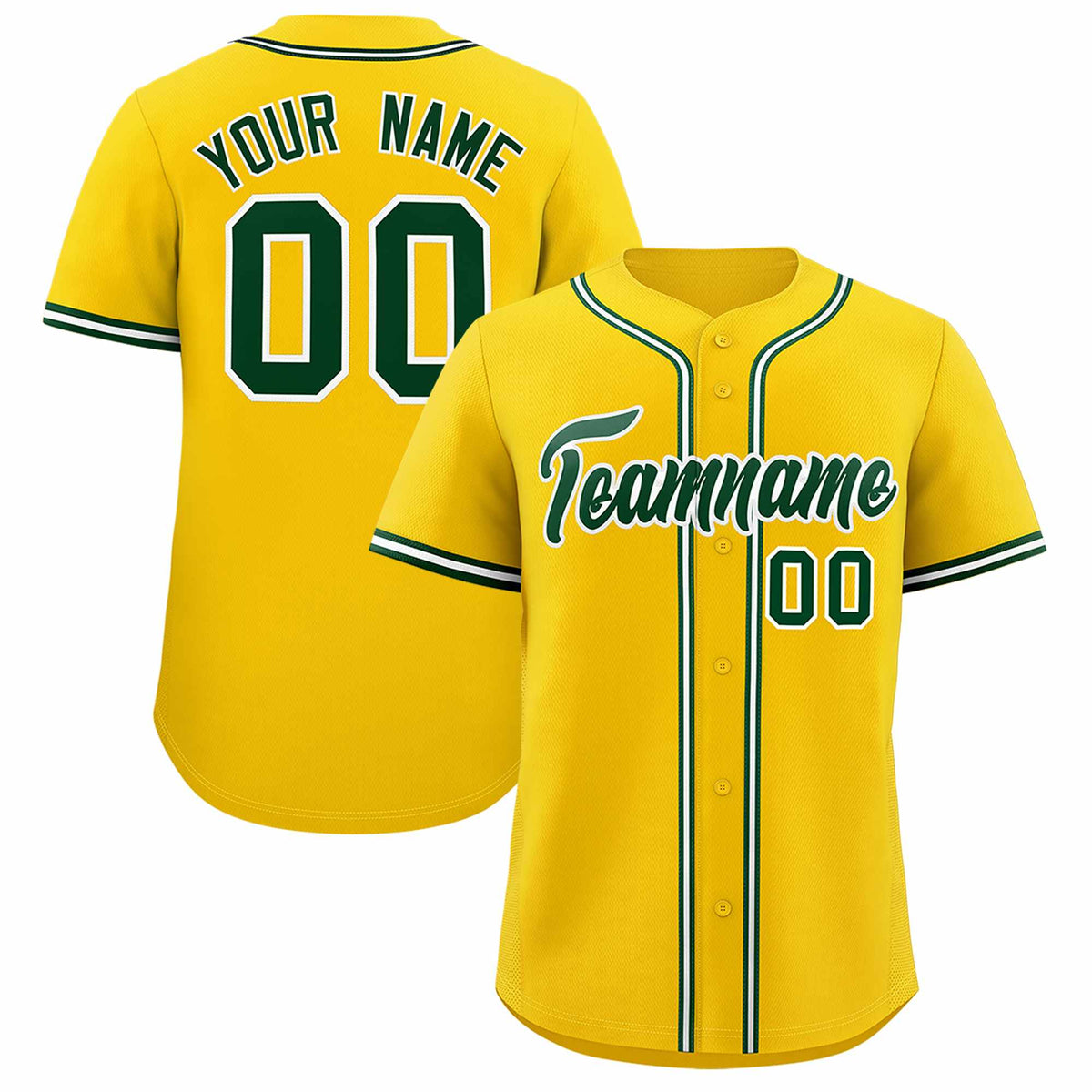 Custom Gold Classic Style Authentic Baseball Jersey| KXKSHOP