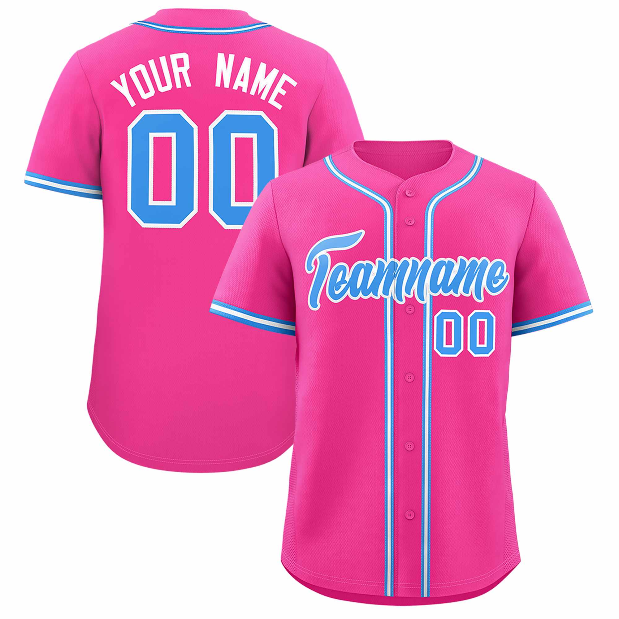 Custom Pink Classic Style Authentic Baseball Jersey| KXKSHOP