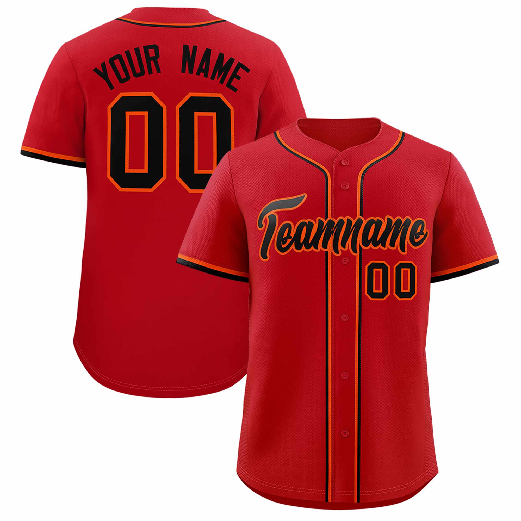 Custom Red Classic Style Authentic Baseball Jersey| KXKSHOP