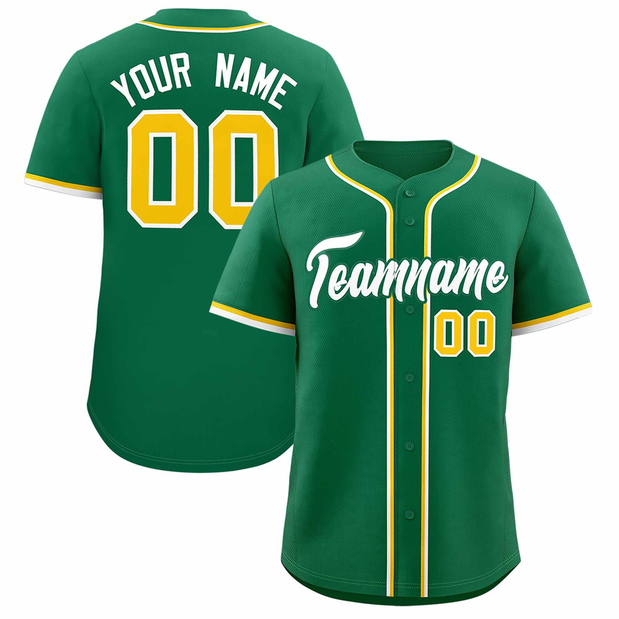 Custom Kelly Green Classic Style Authentic Baseball Jersey| KXKSHOP